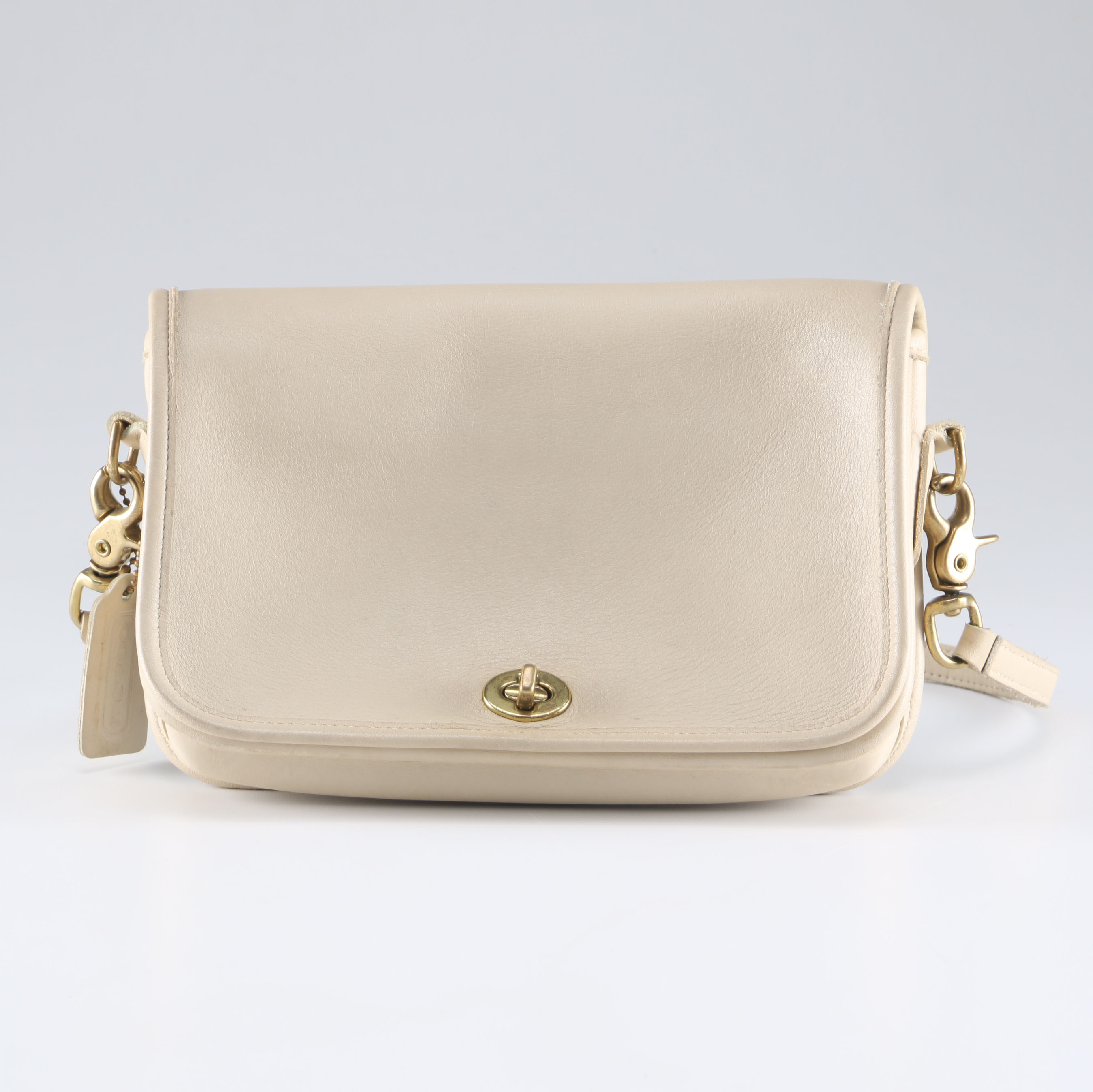 Vintage Cream Colored Coach Purse