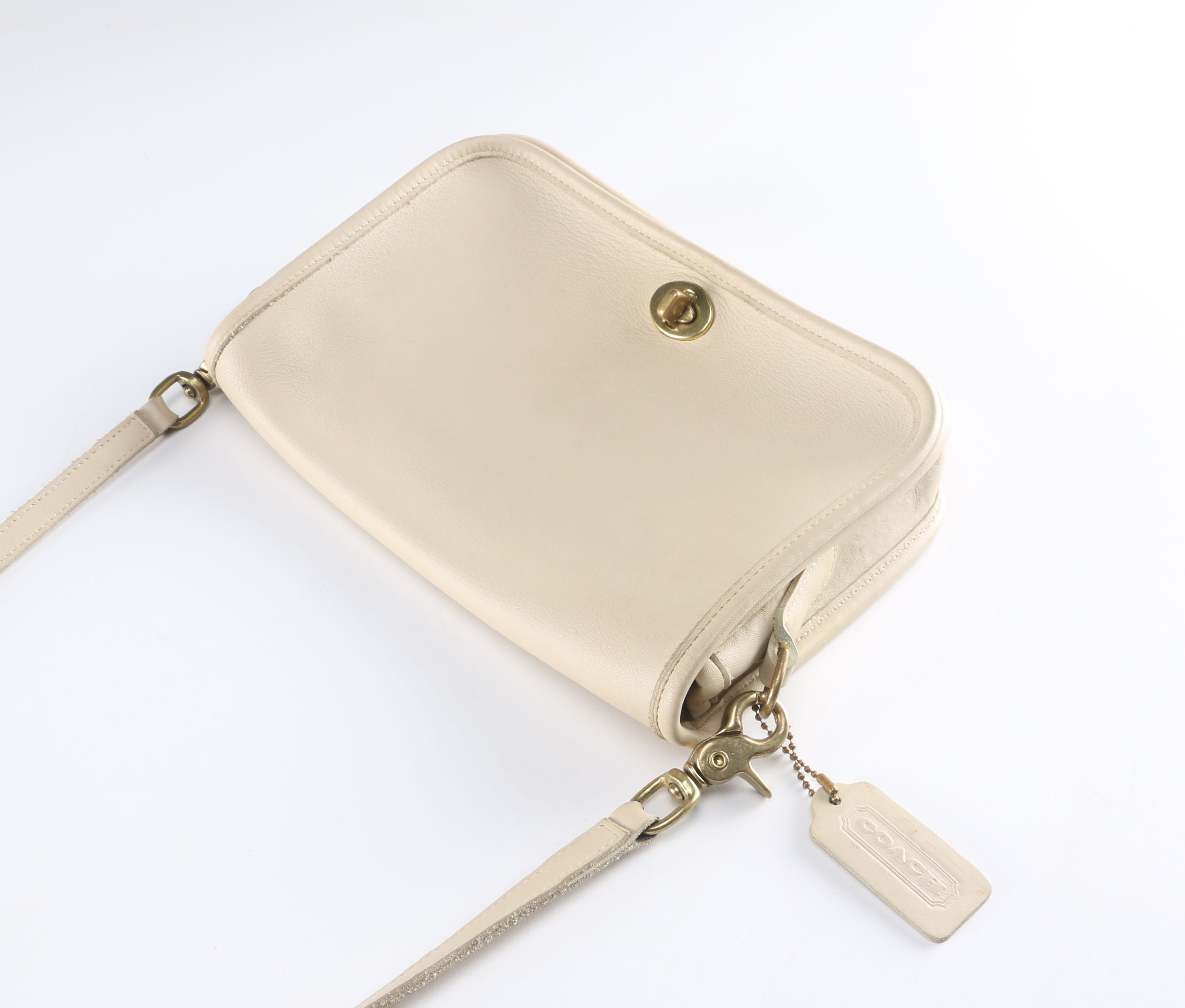 Vintage Cream Colored Coach Purse