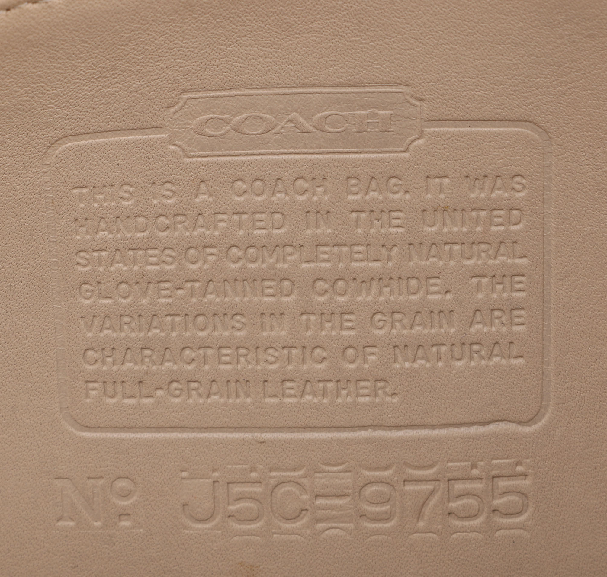 Vintage Cream Colored Coach Purse