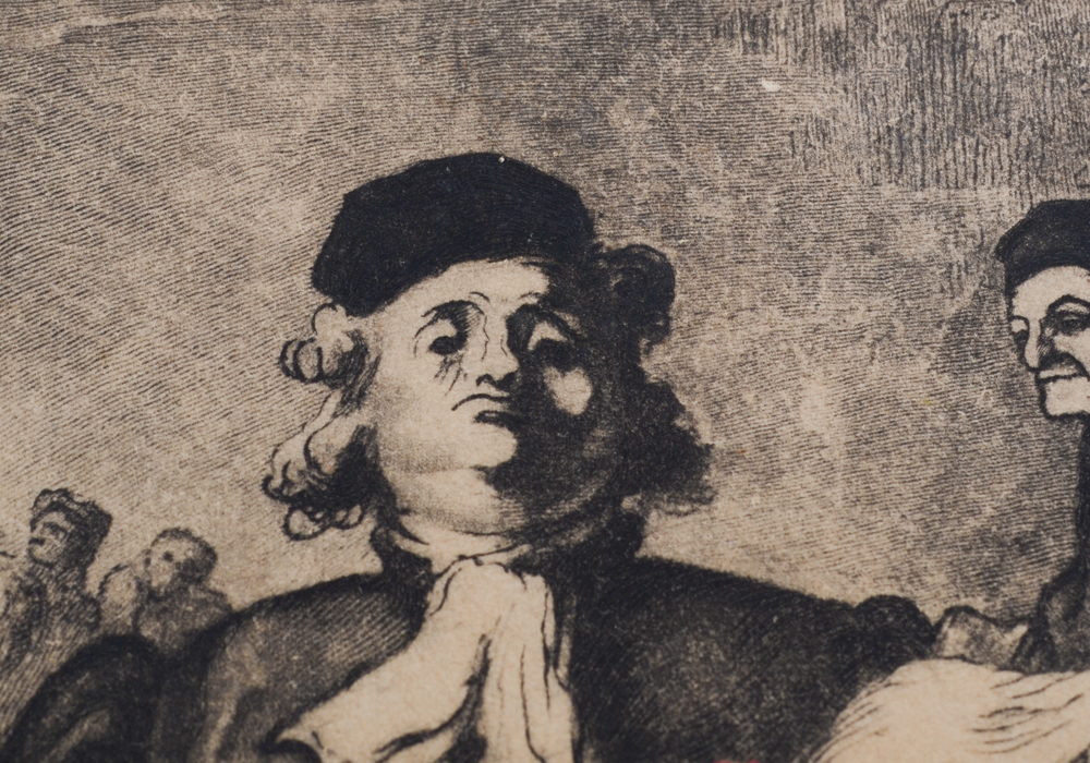 Honore Daumier "The Grand Staircase of the Palace of Justice" Offset Lithograph