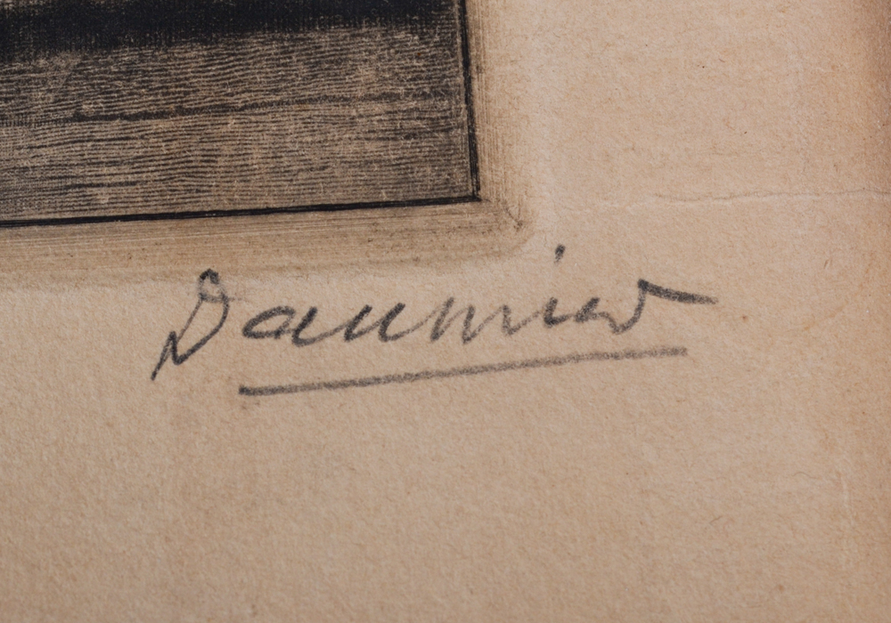 Honore Daumier "The Grand Staircase of the Palace of Justice" Offset Lithograph