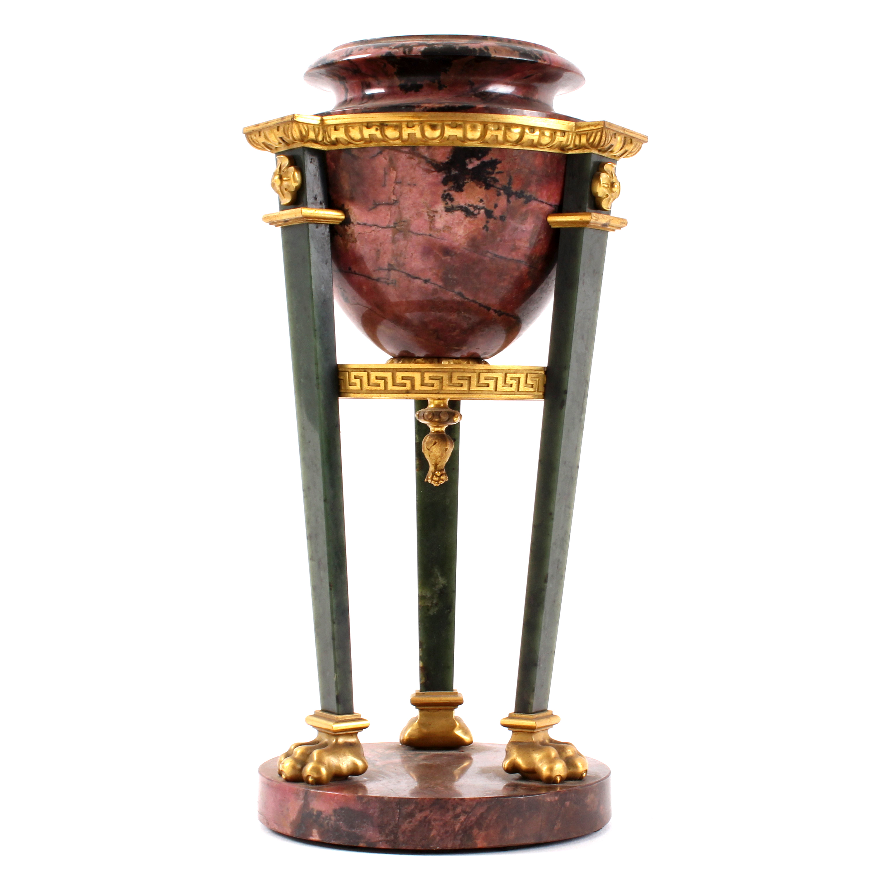 Antique Empire Marble and Gilt Bronze Urn