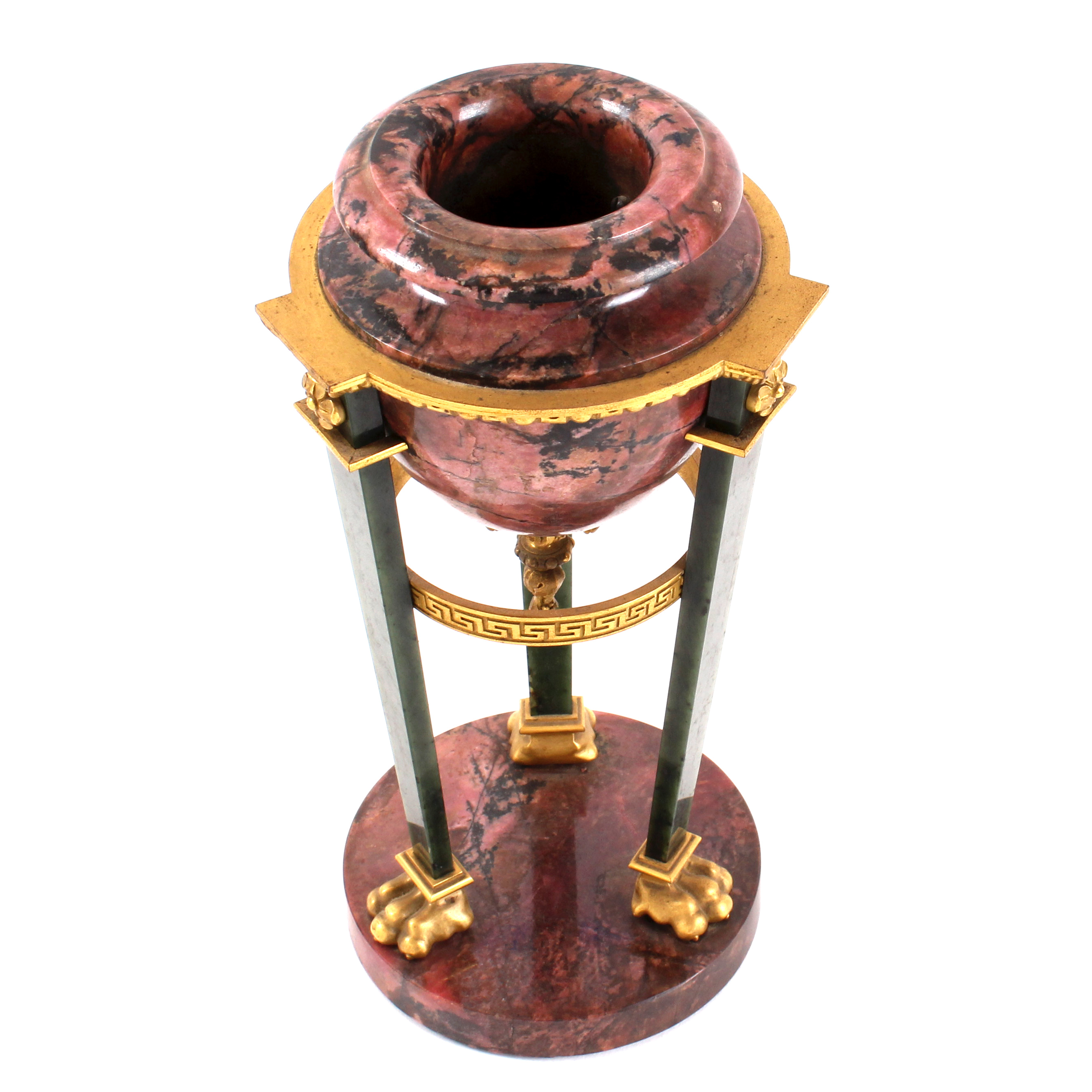 Antique Empire Marble and Gilt Bronze Urn