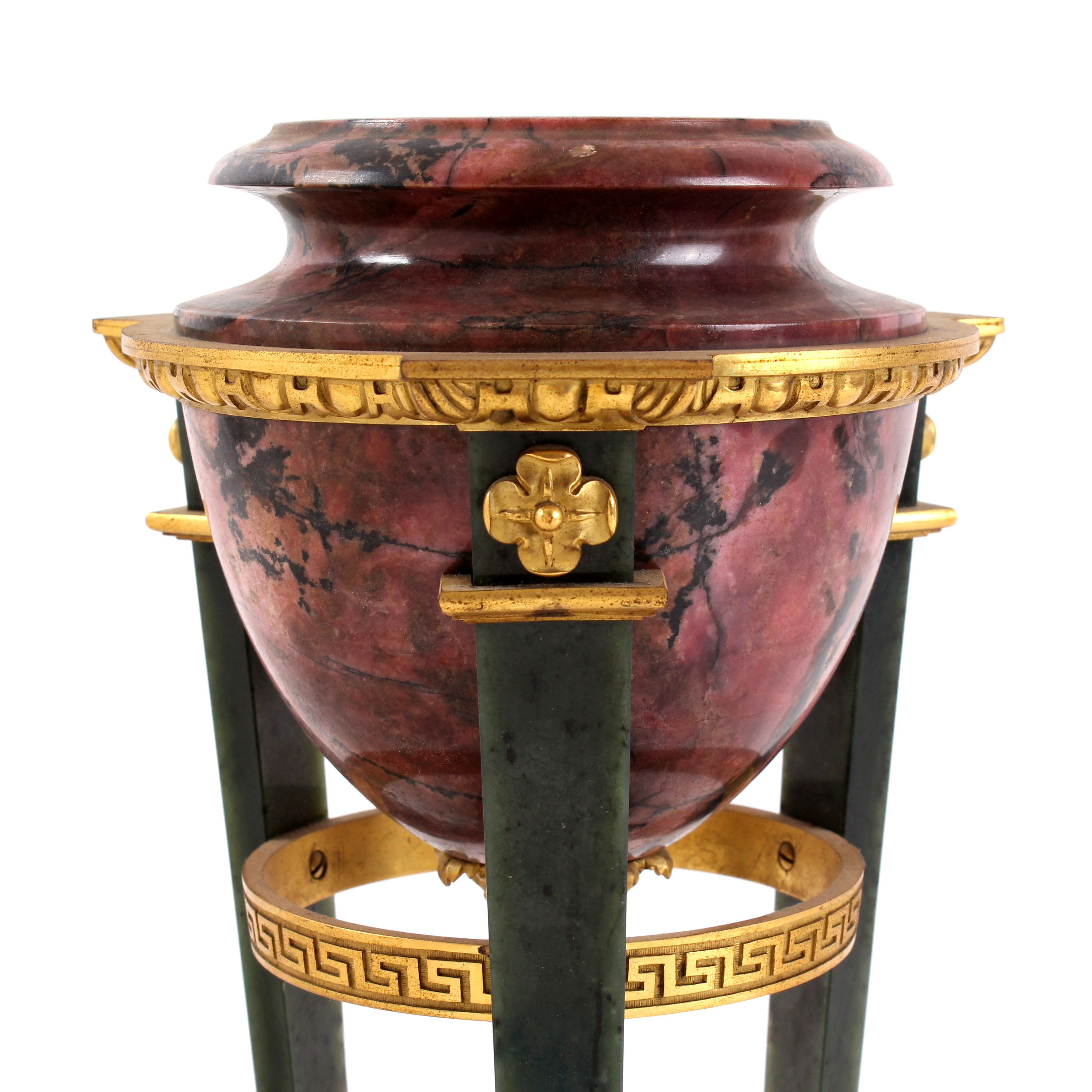 Antique Empire Marble and Gilt Bronze Urn