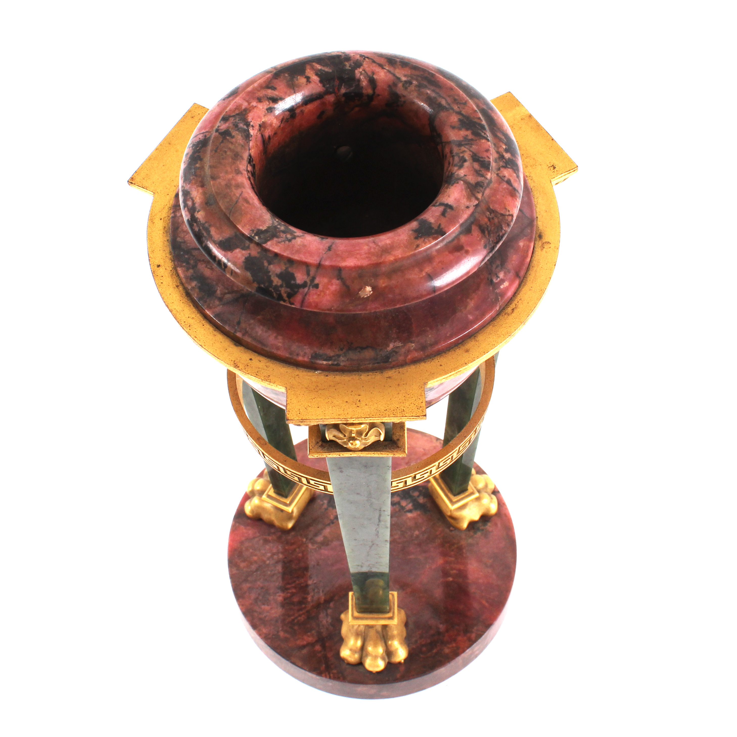 Antique Empire Marble and Gilt Bronze Urn