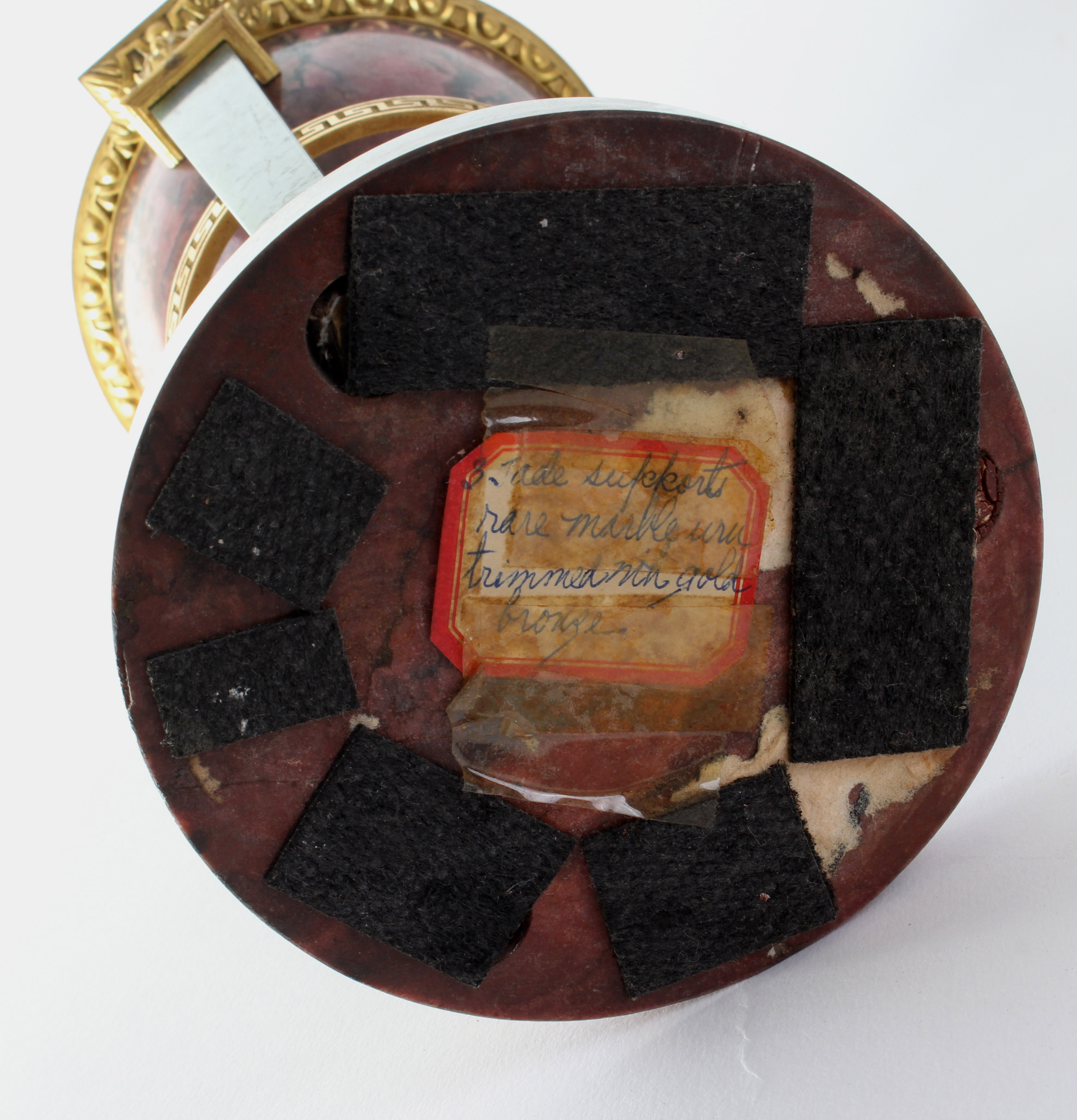 Antique Empire Marble and Gilt Bronze Urn