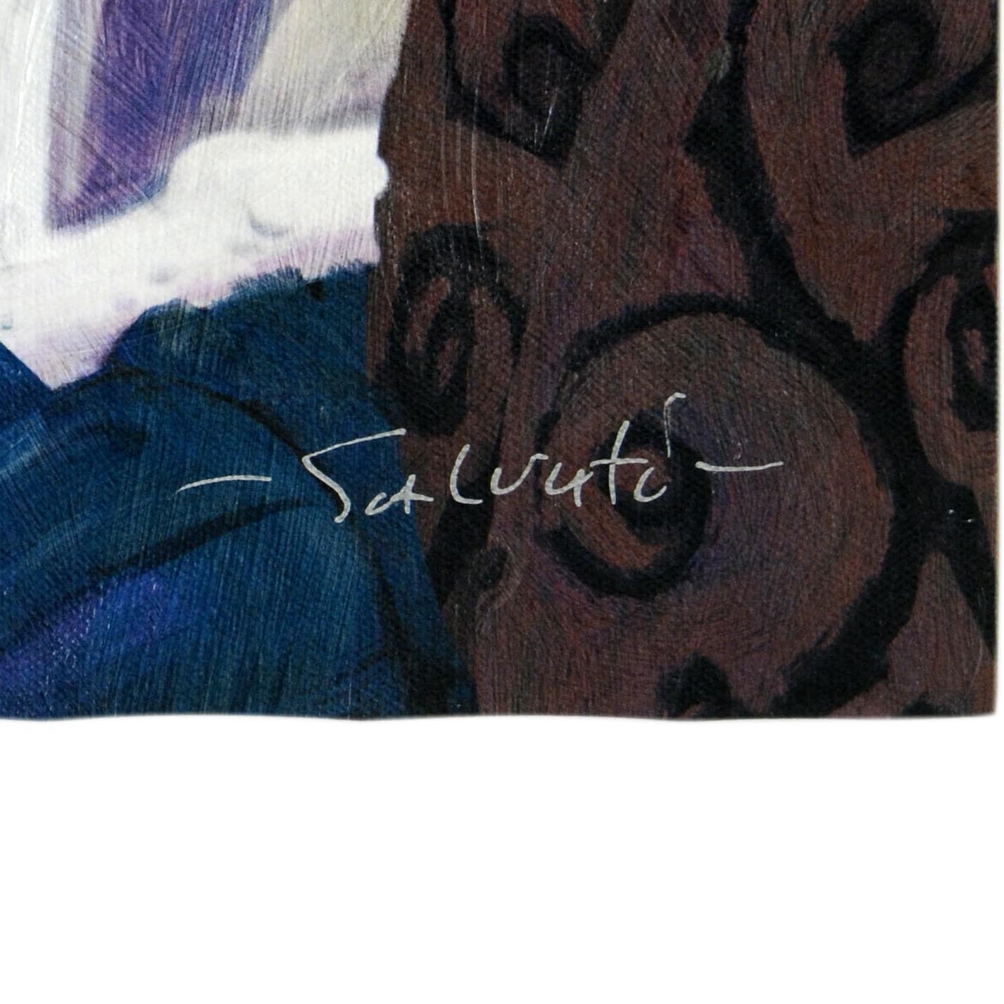 "Alice in Wonderland" Limited Edition Hand-Embellished Giclee on Canvas by Jim Salvati