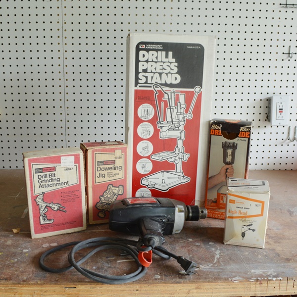 Sears Craftsman 1/2" Drill and Accessories