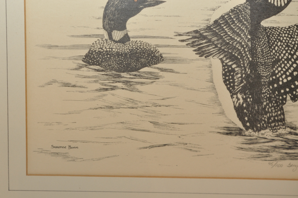 Framed and Signed Limited Edition Print by Suzanne Bonin