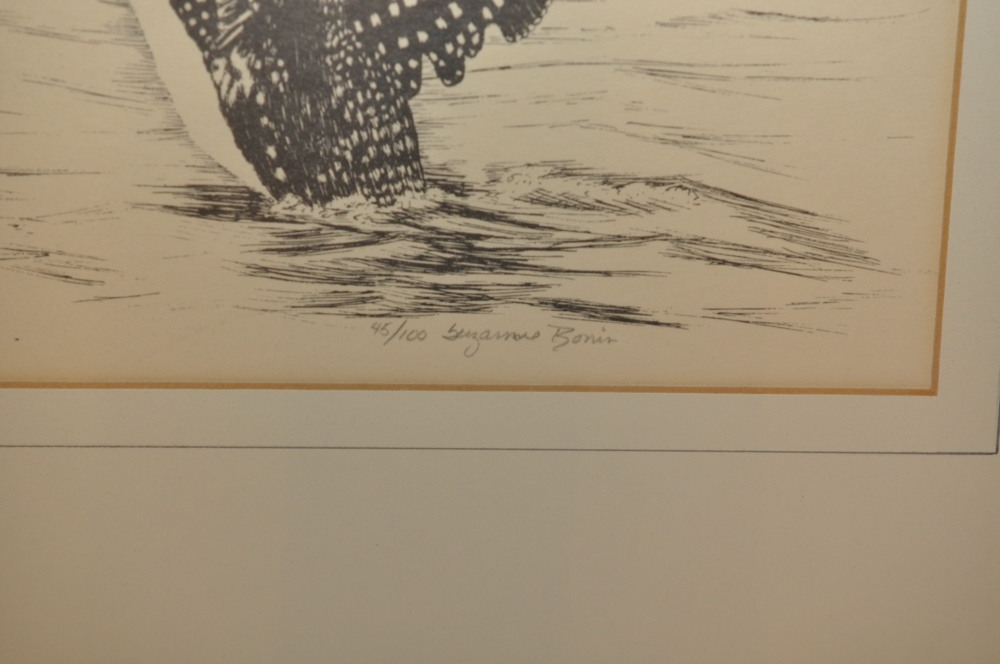 Framed and Signed Limited Edition Print by Suzanne Bonin