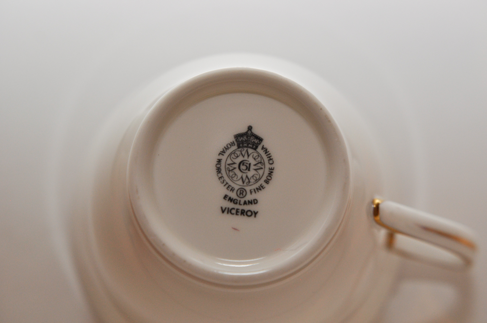 Collection of Royal Worcester "Viceroy Gold" Fine Bone China