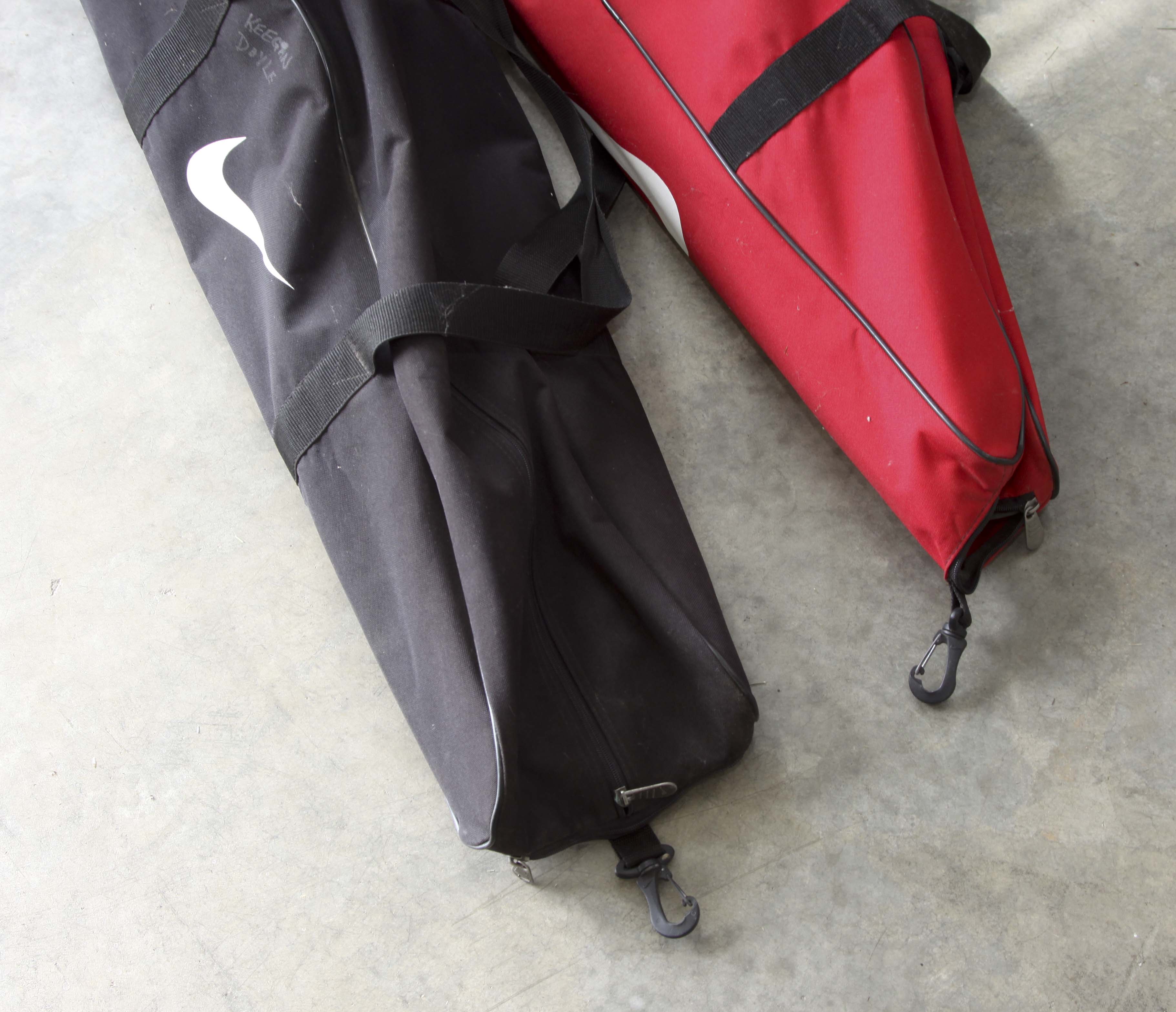 Golf Clubs and Sporting Goods with Storage Rack