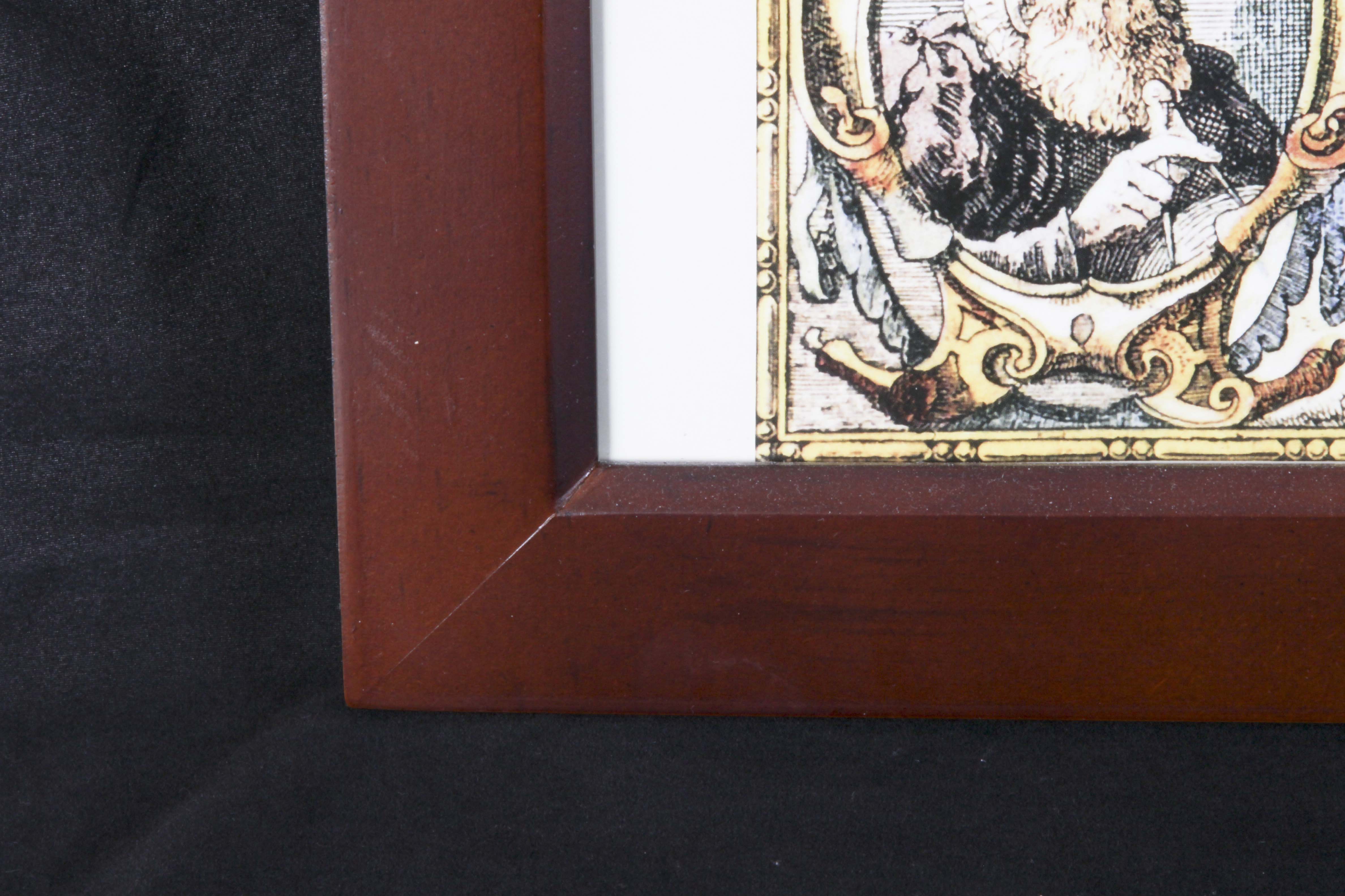 Framed Poster Print of an Antique Style Map