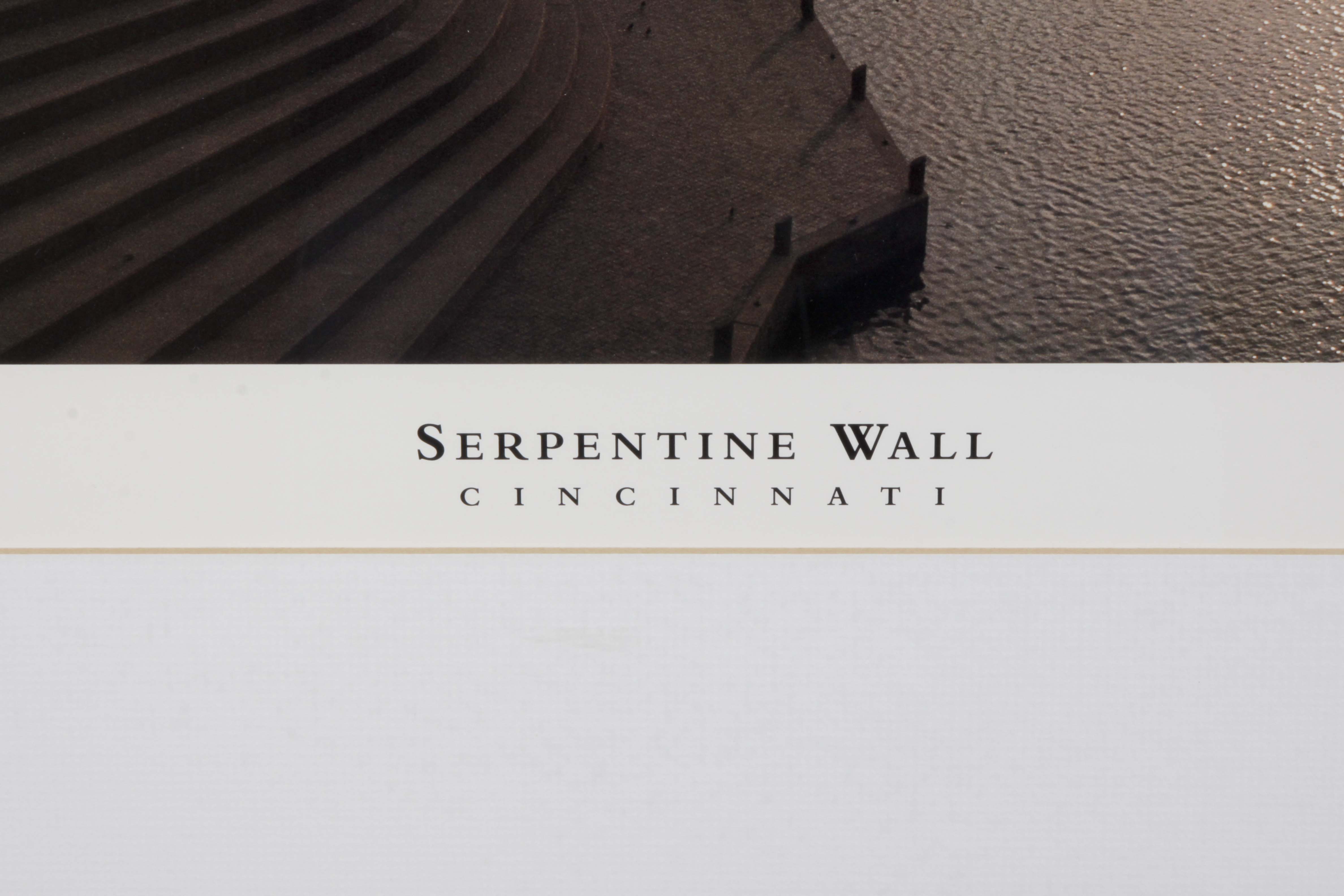 Signed and Numbered J. Miles Wolf "Serpentine Wall" Litho Print