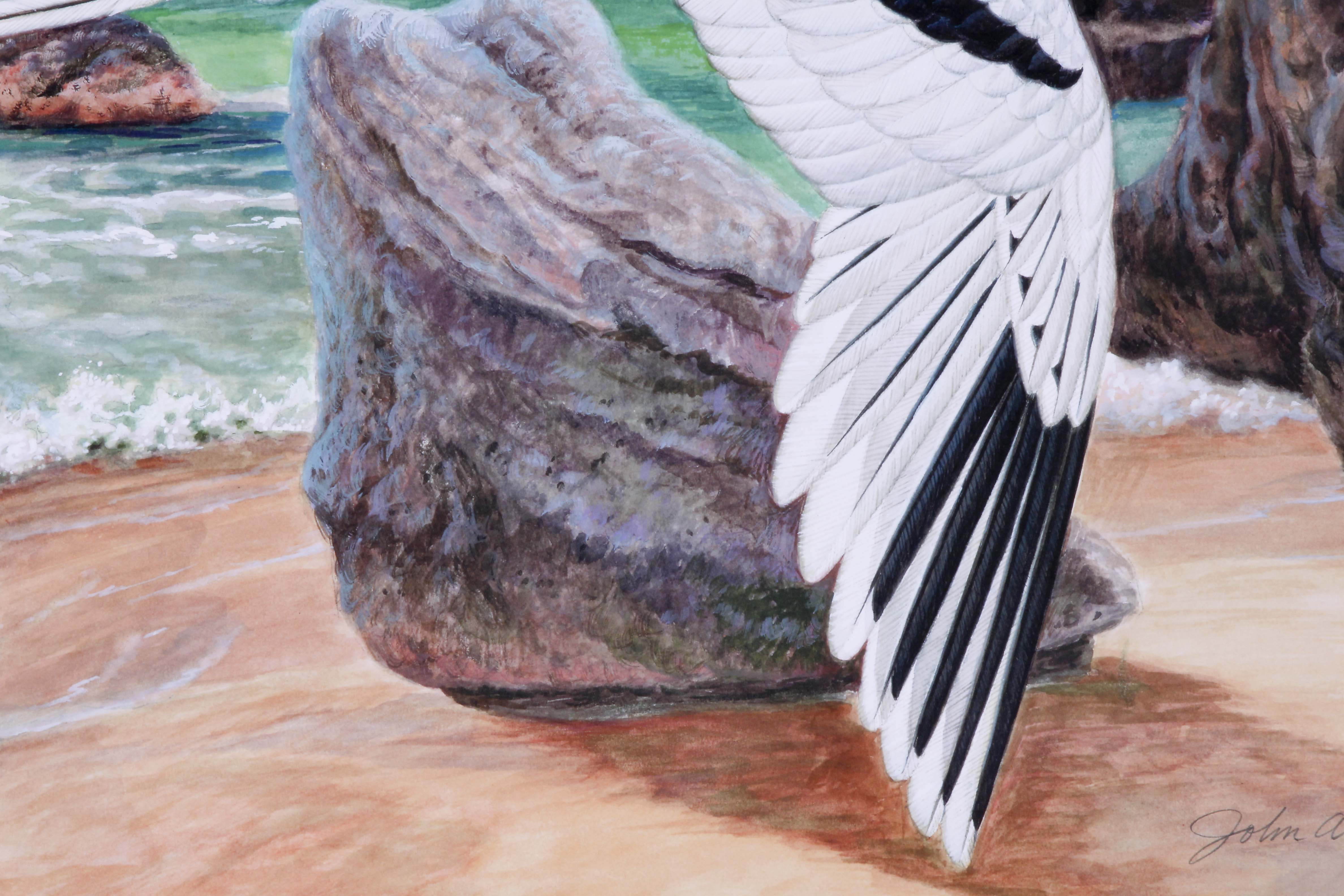 Signed/Numbered Ruthven Lithograph "White-tailed Tropicbird"