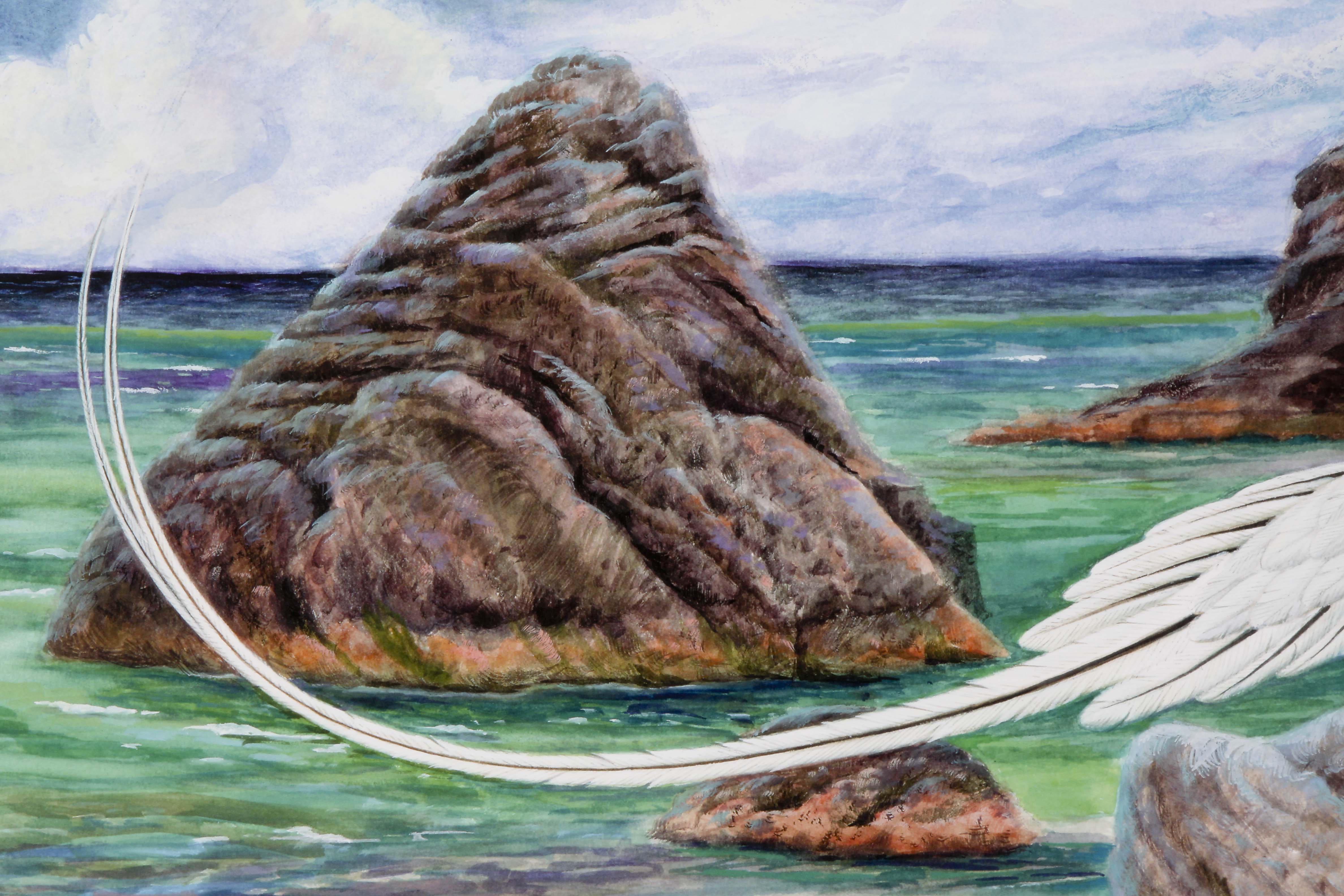 Signed/Numbered Ruthven Lithograph "White-tailed Tropicbird"