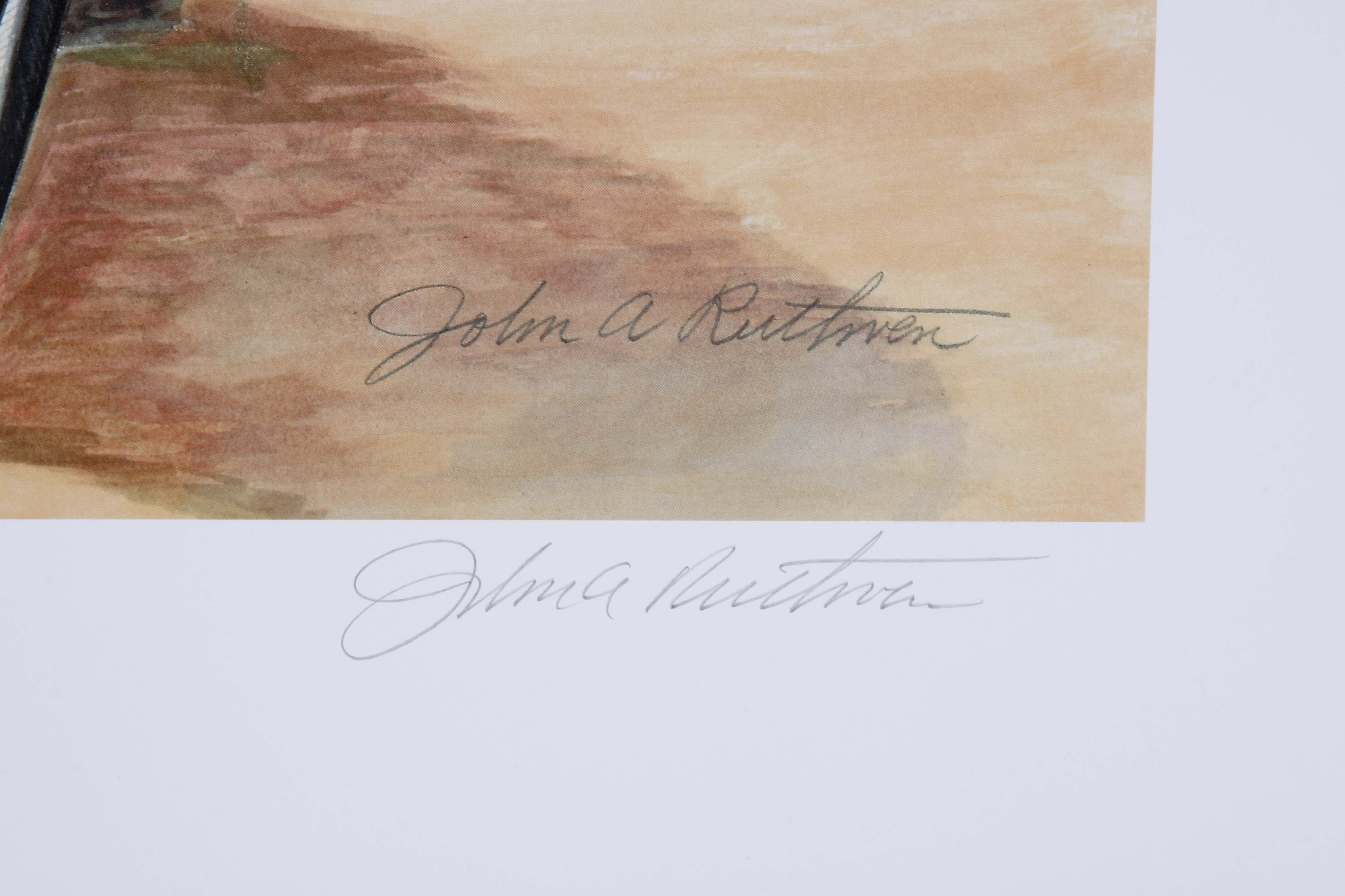 Signed/Numbered Ruthven Lithograph "White-tailed Tropicbird"