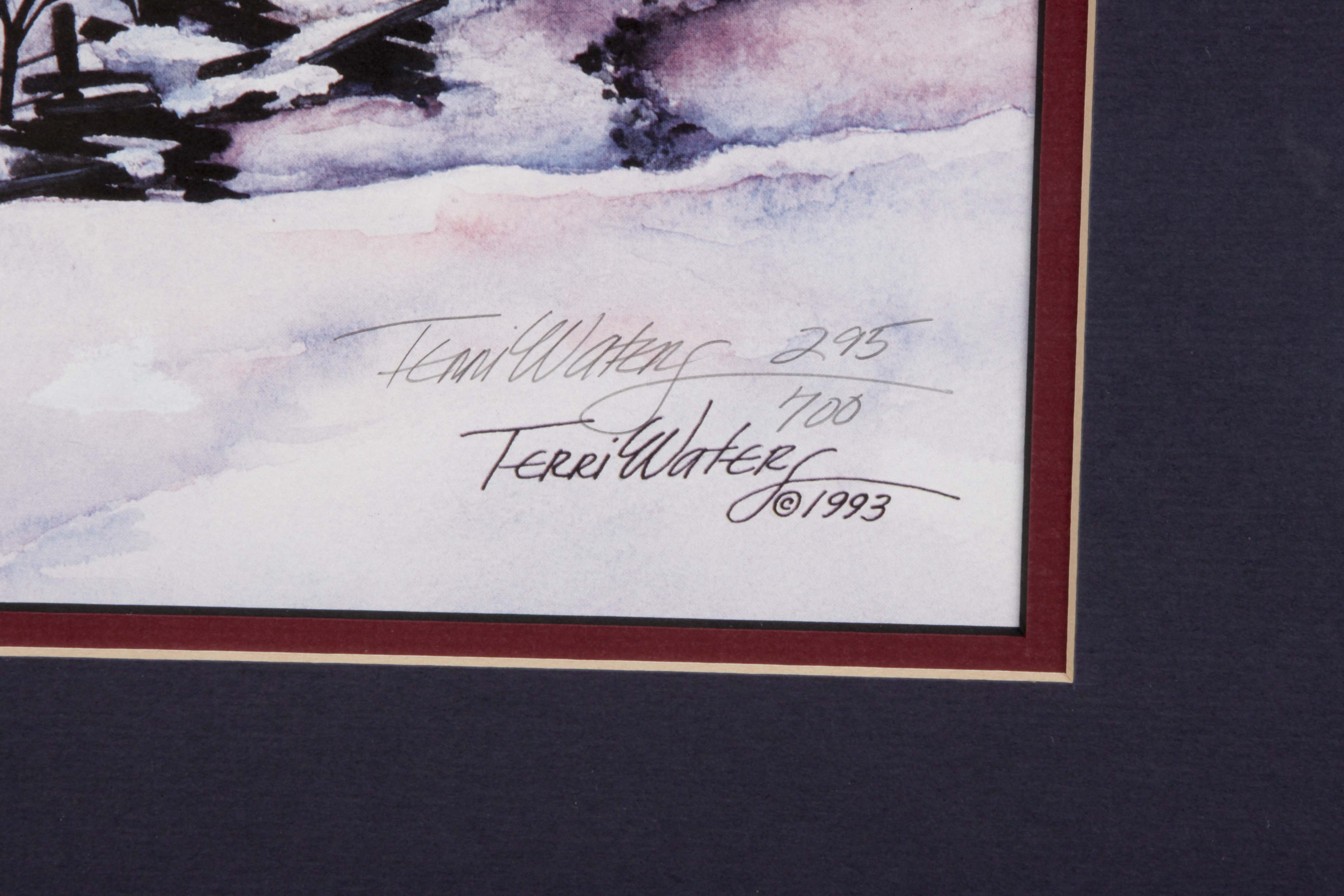 Terri Waters Signed/Numbered 1993 Offset Lithograph