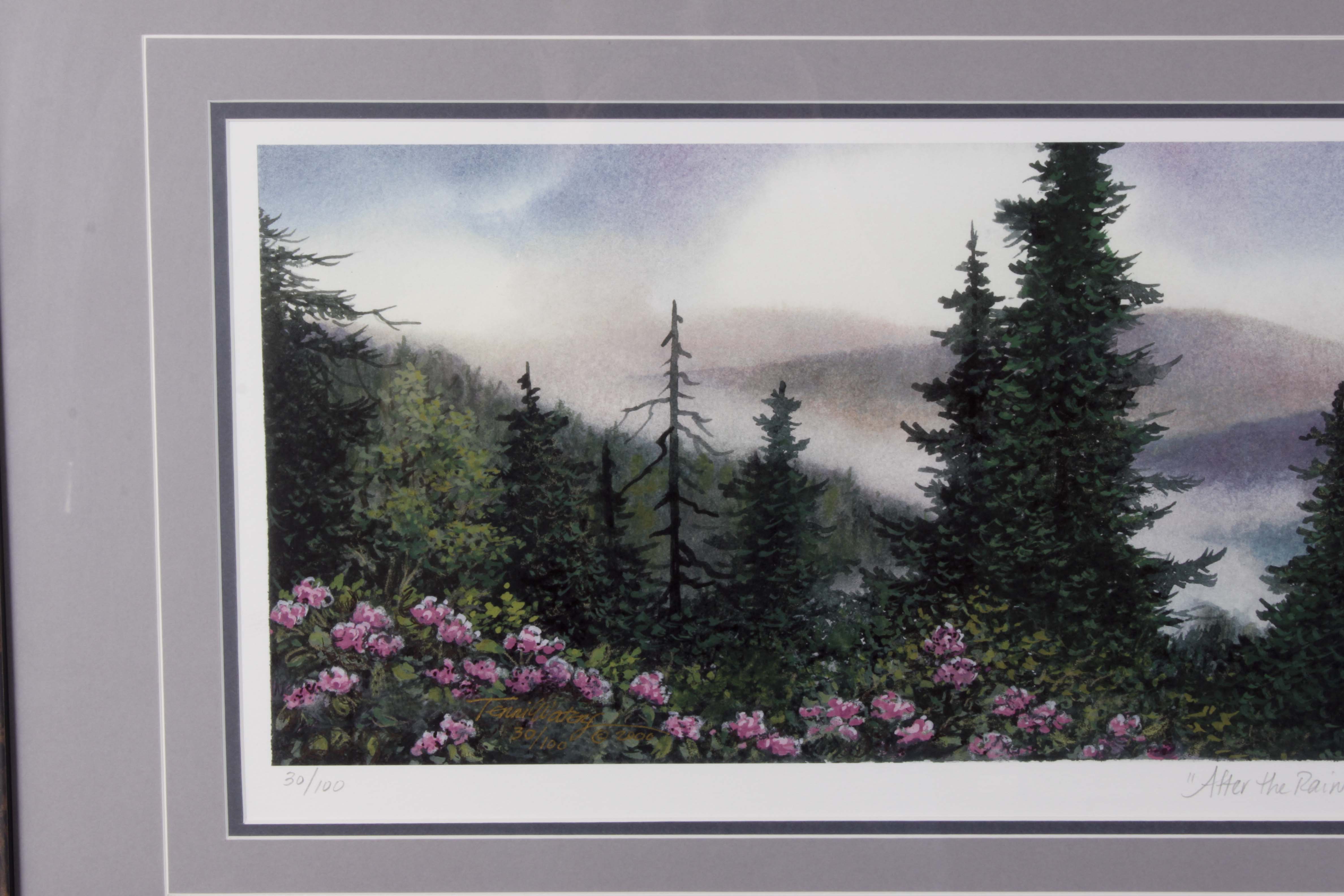 Terri Waters Signed/Numbered "After The Rain" Offset Lithograph