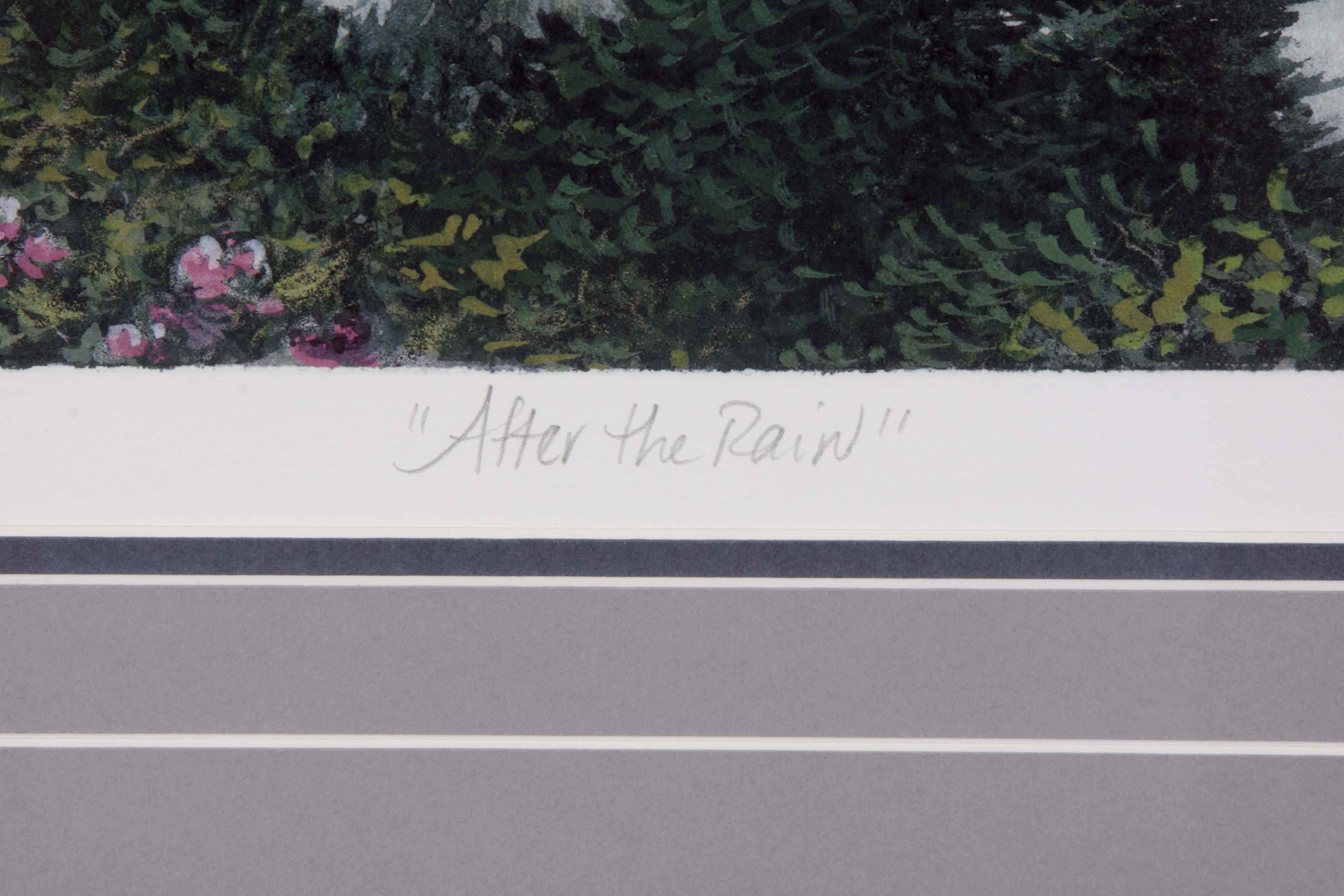 Terri Waters Signed/Numbered "After The Rain" Offset Lithograph