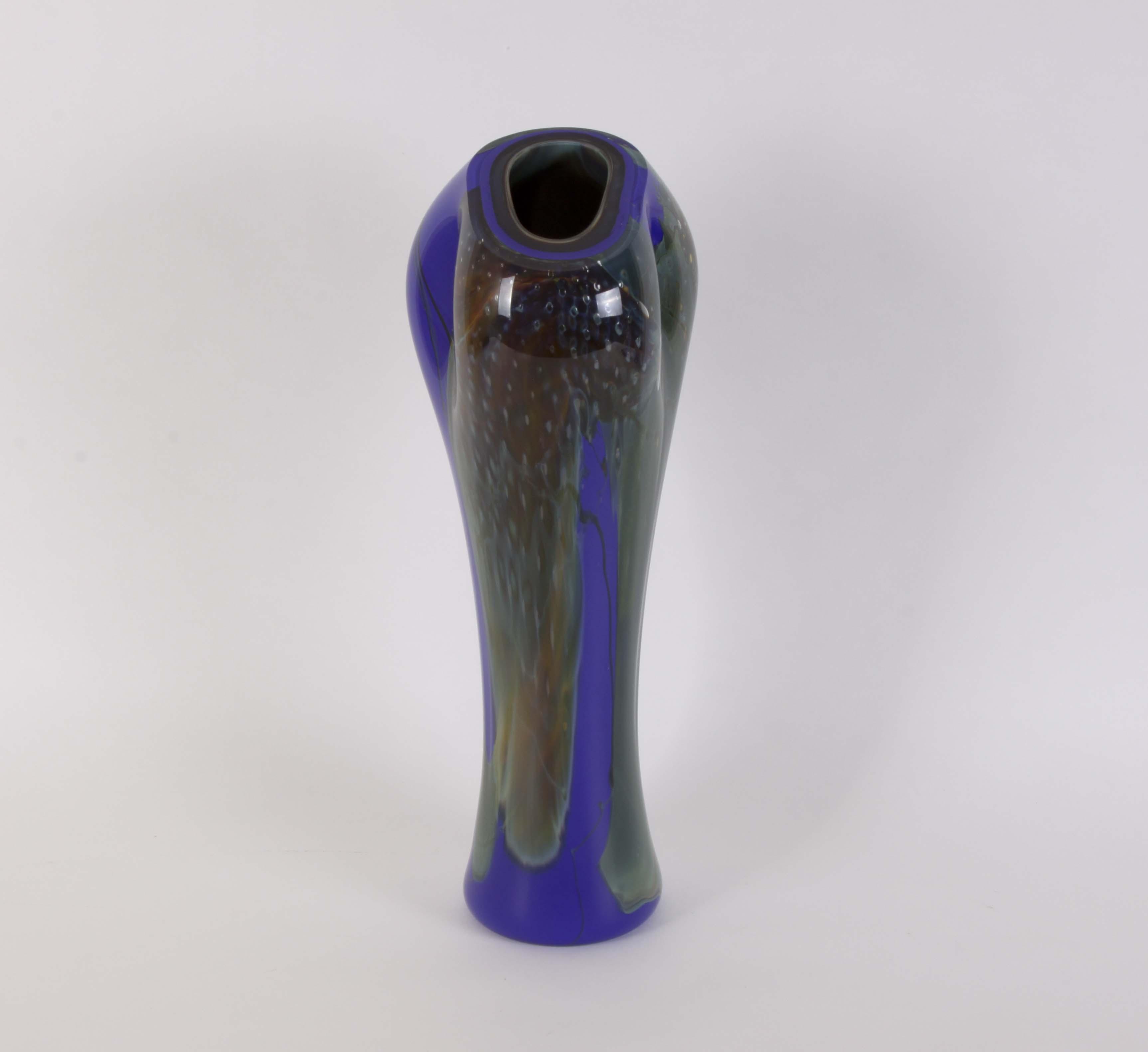 Large Contemporary Art Glass Vase