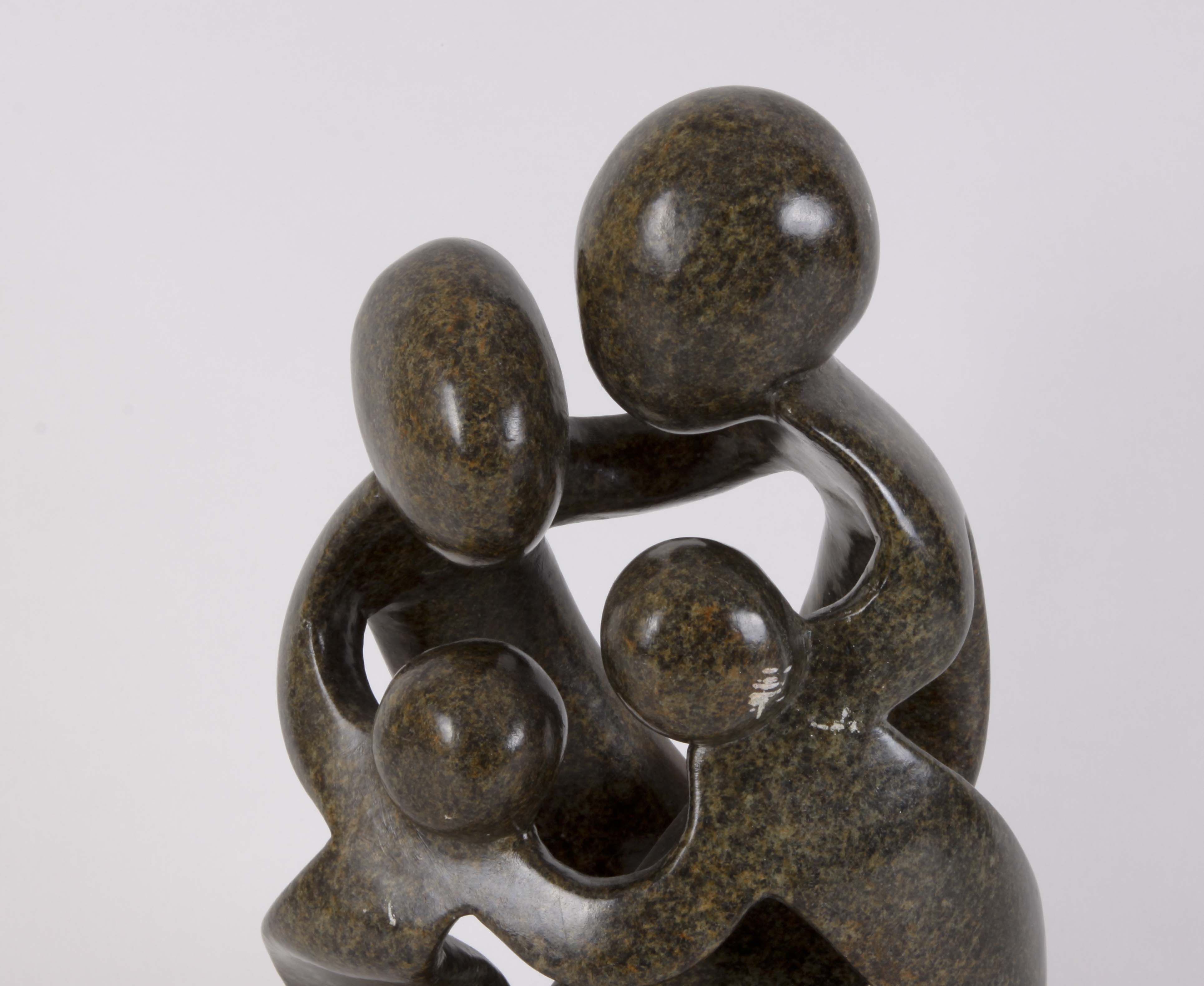 African 'Family of Four' Shona Sculpture