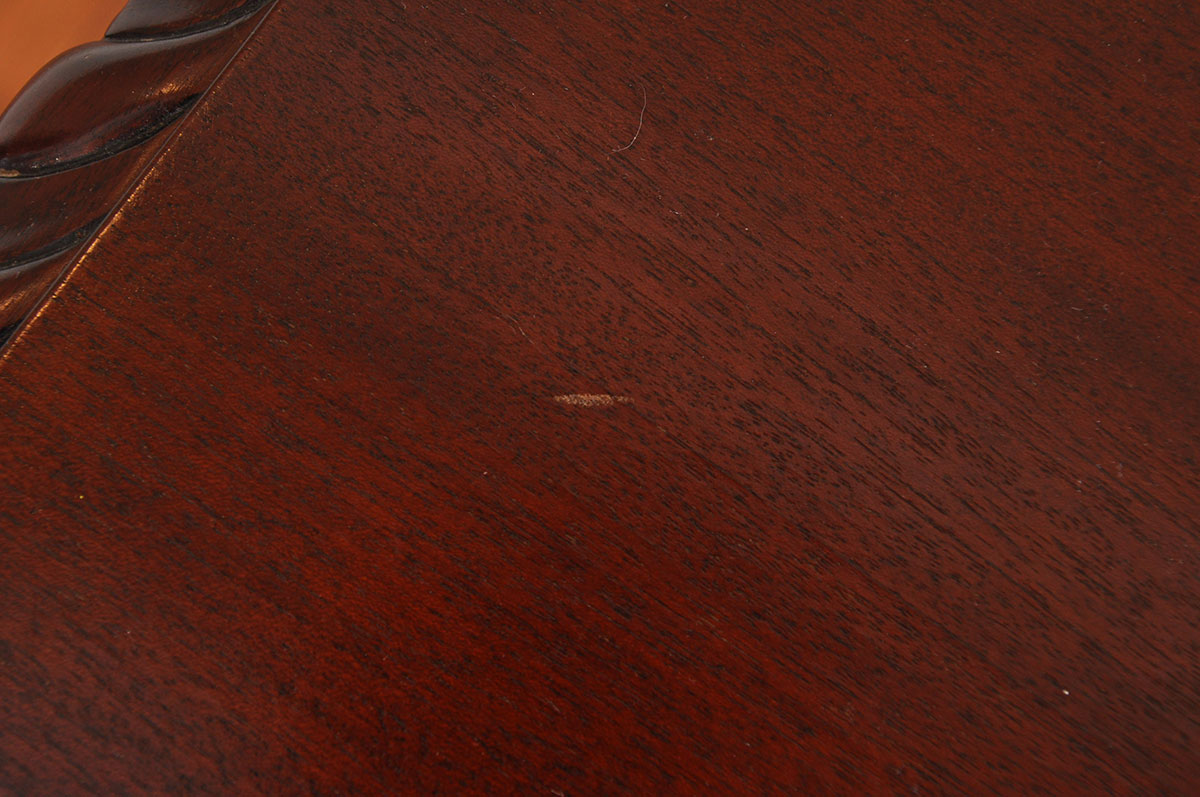 Victorian Style Carved Wood End Table