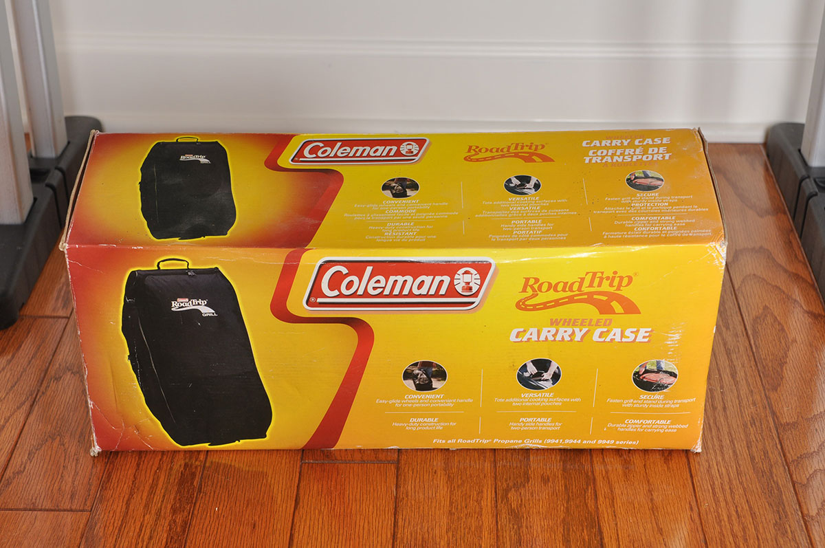 Coleman "Road Trip" Propane Grill with Folding Stand and Wheeled Carrying Case