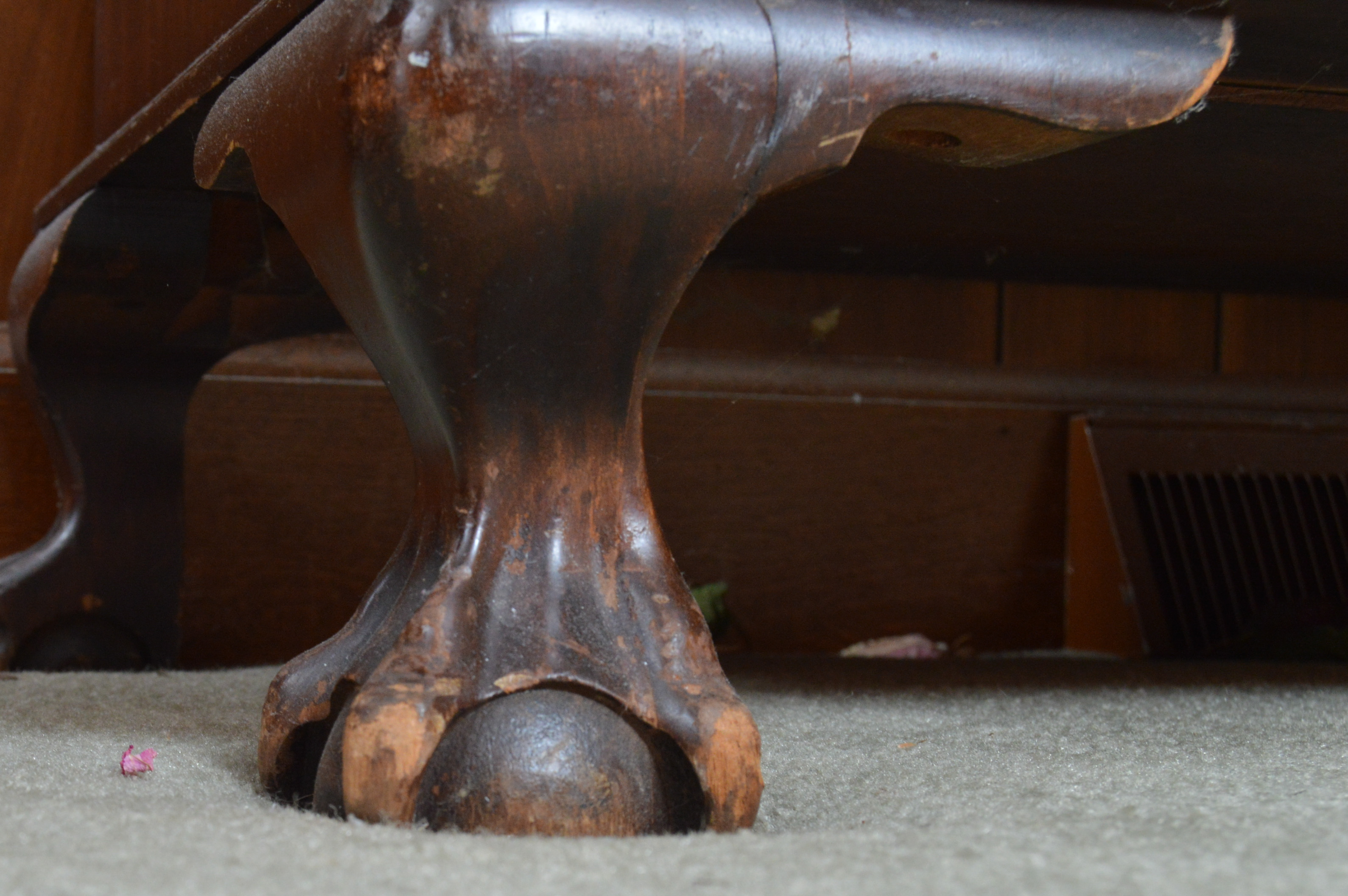 Writing Desk with Glass Cabinet