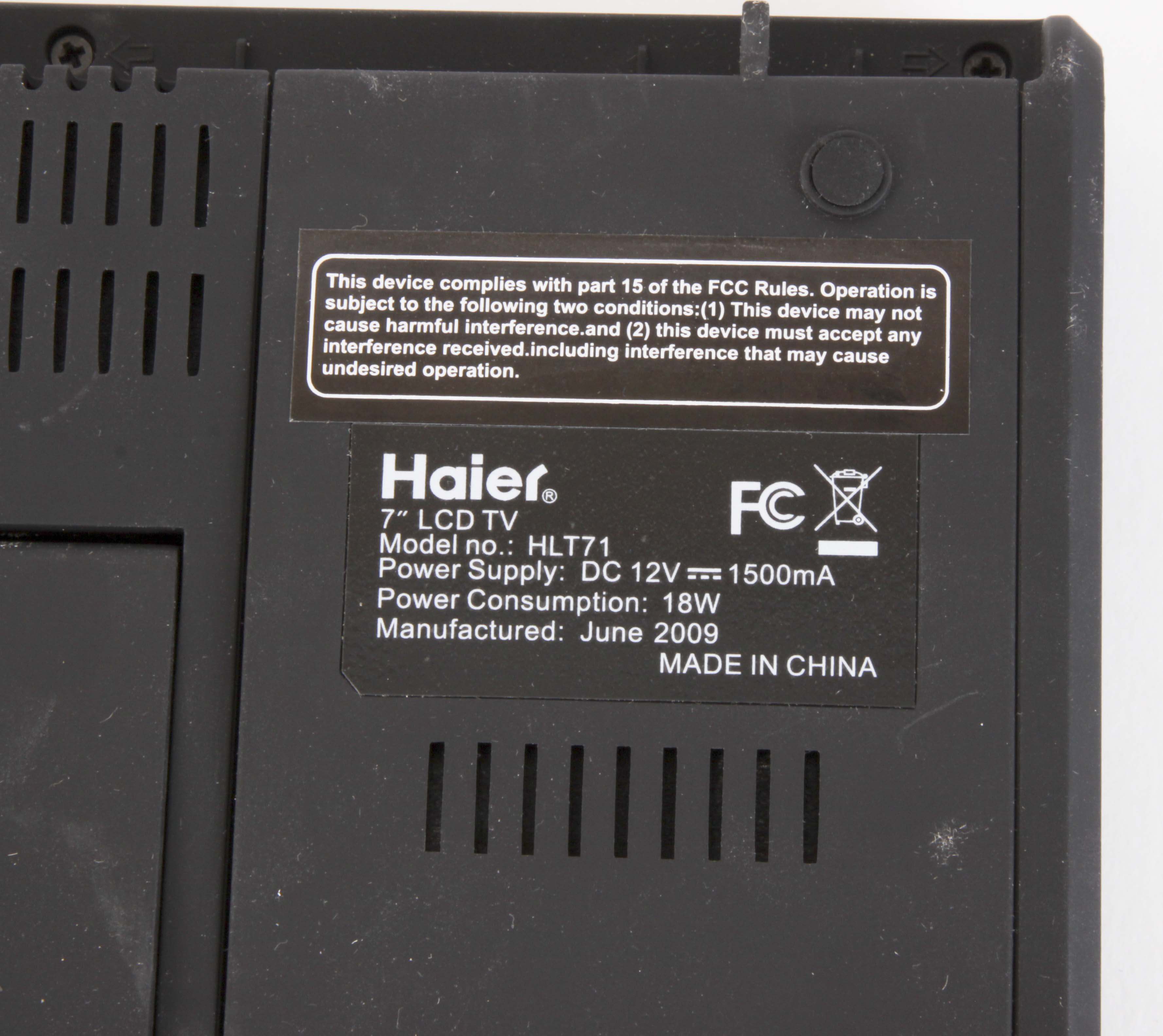Haier 7" LCD Television