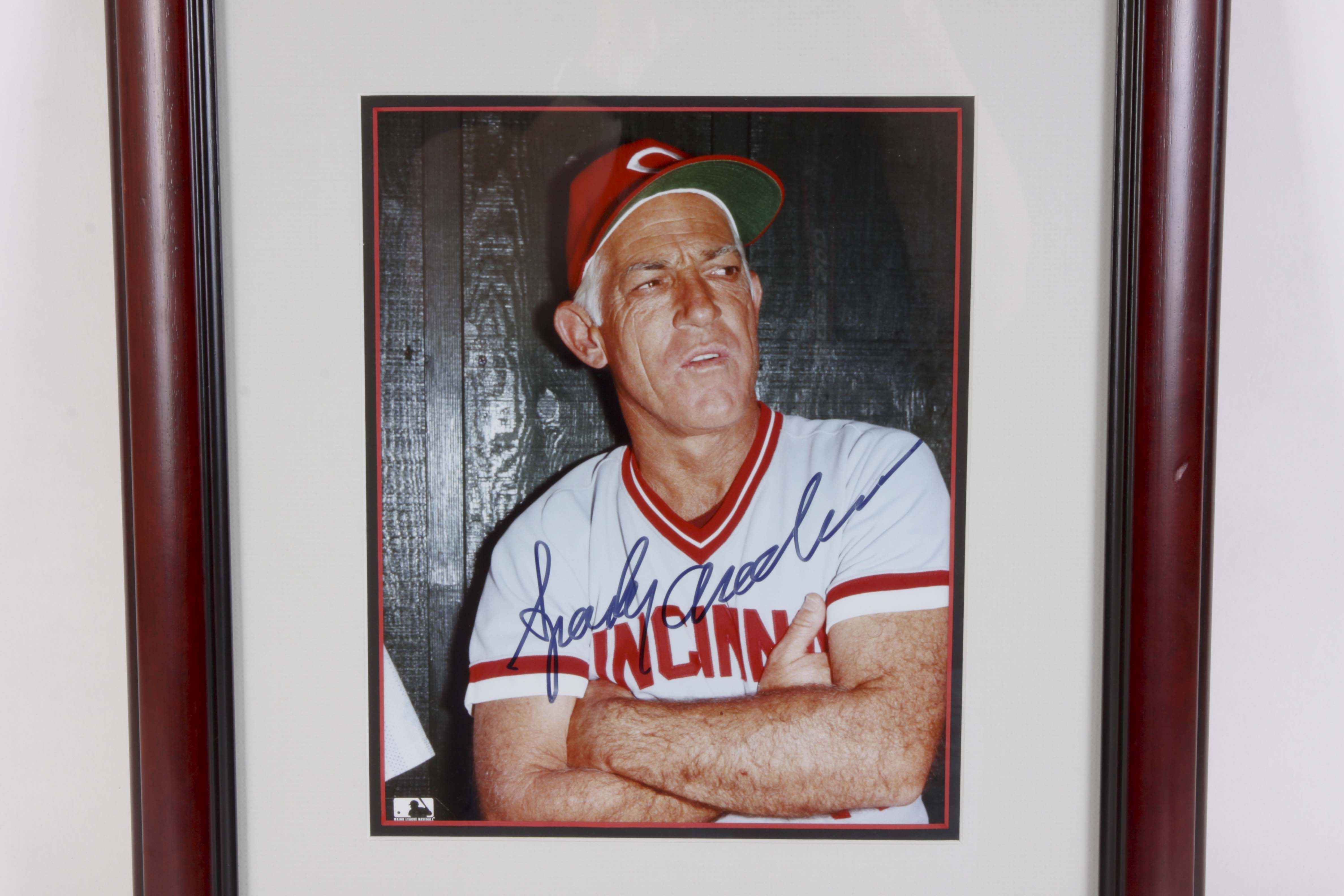 Sparky Anderson Signed Photograph with COA and 'Classic Moments' Lithograph