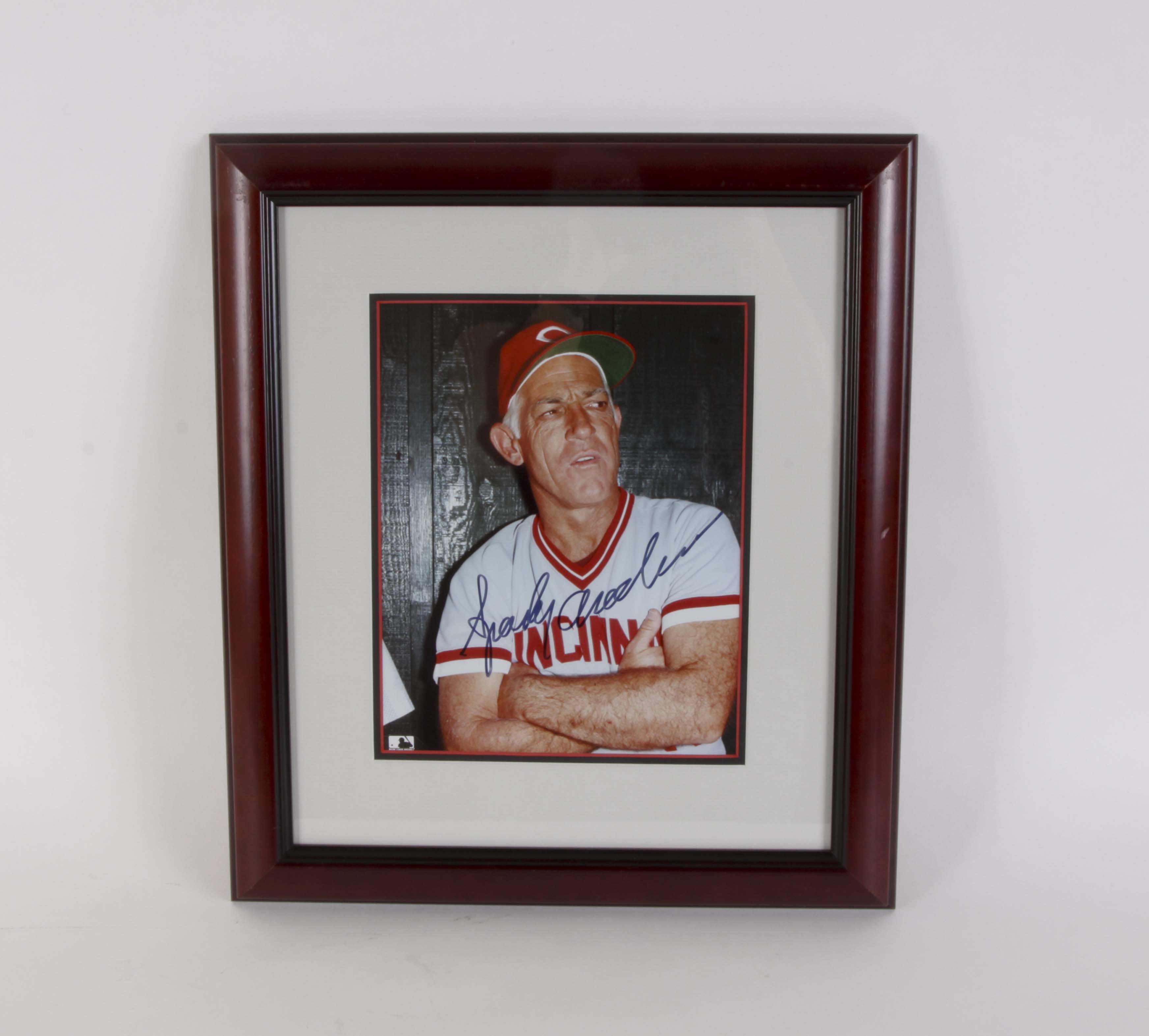 Sparky Anderson Signed Photograph with COA and 'Classic Moments' Lithograph