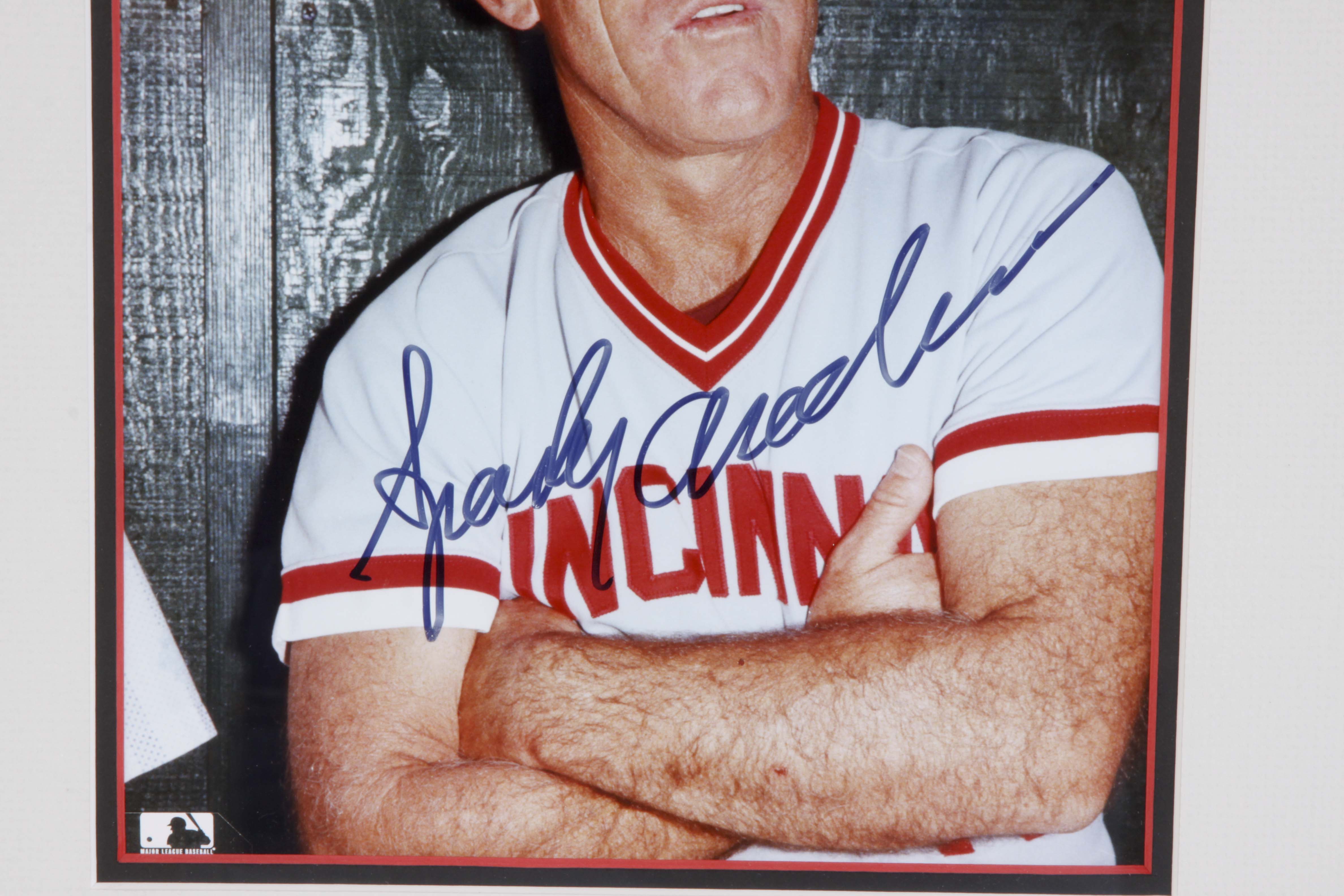 Sparky Anderson Signed Photograph with COA and 'Classic Moments' Lithograph