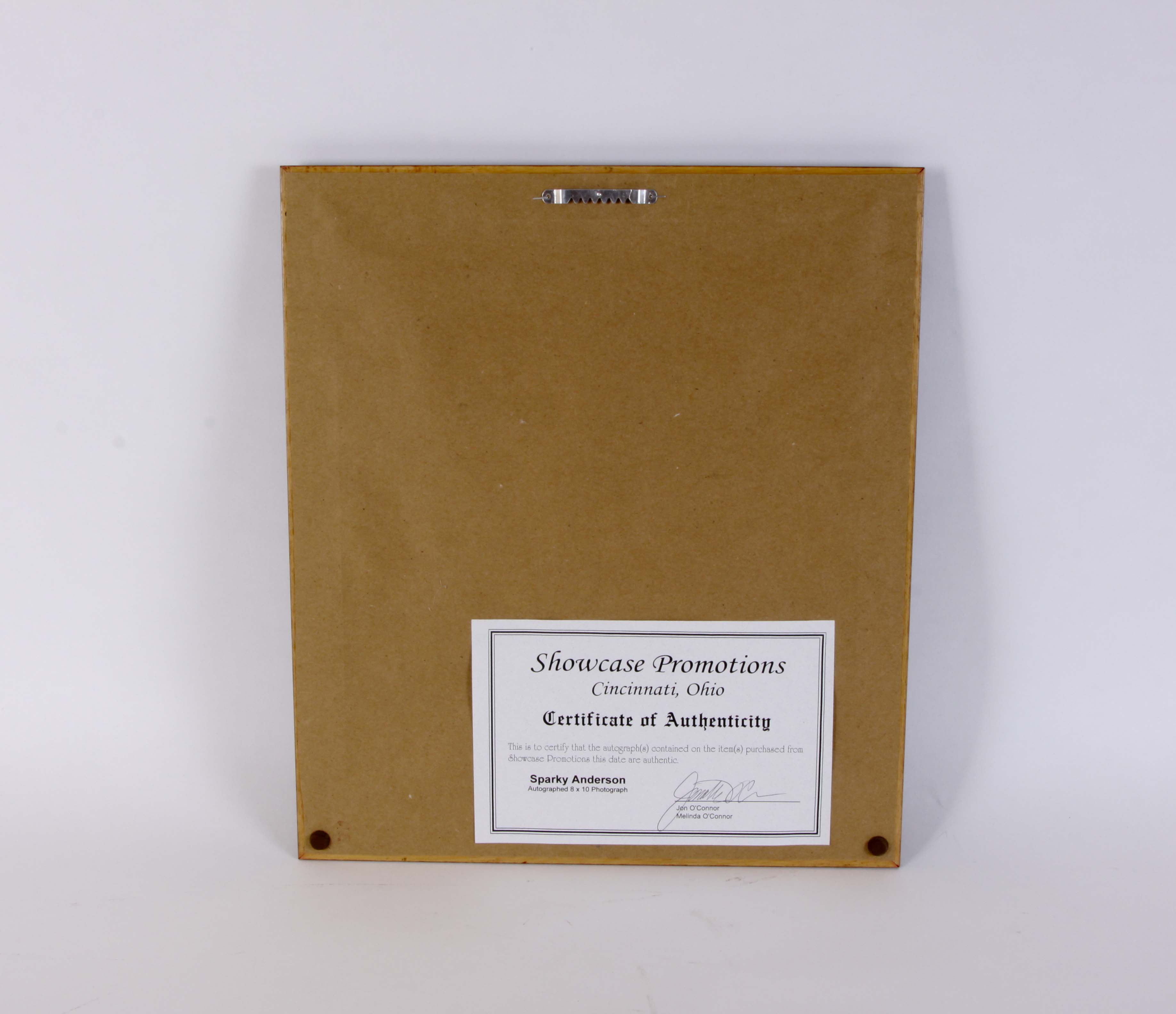 Sparky Anderson Signed Photograph with COA and 'Classic Moments' Lithograph