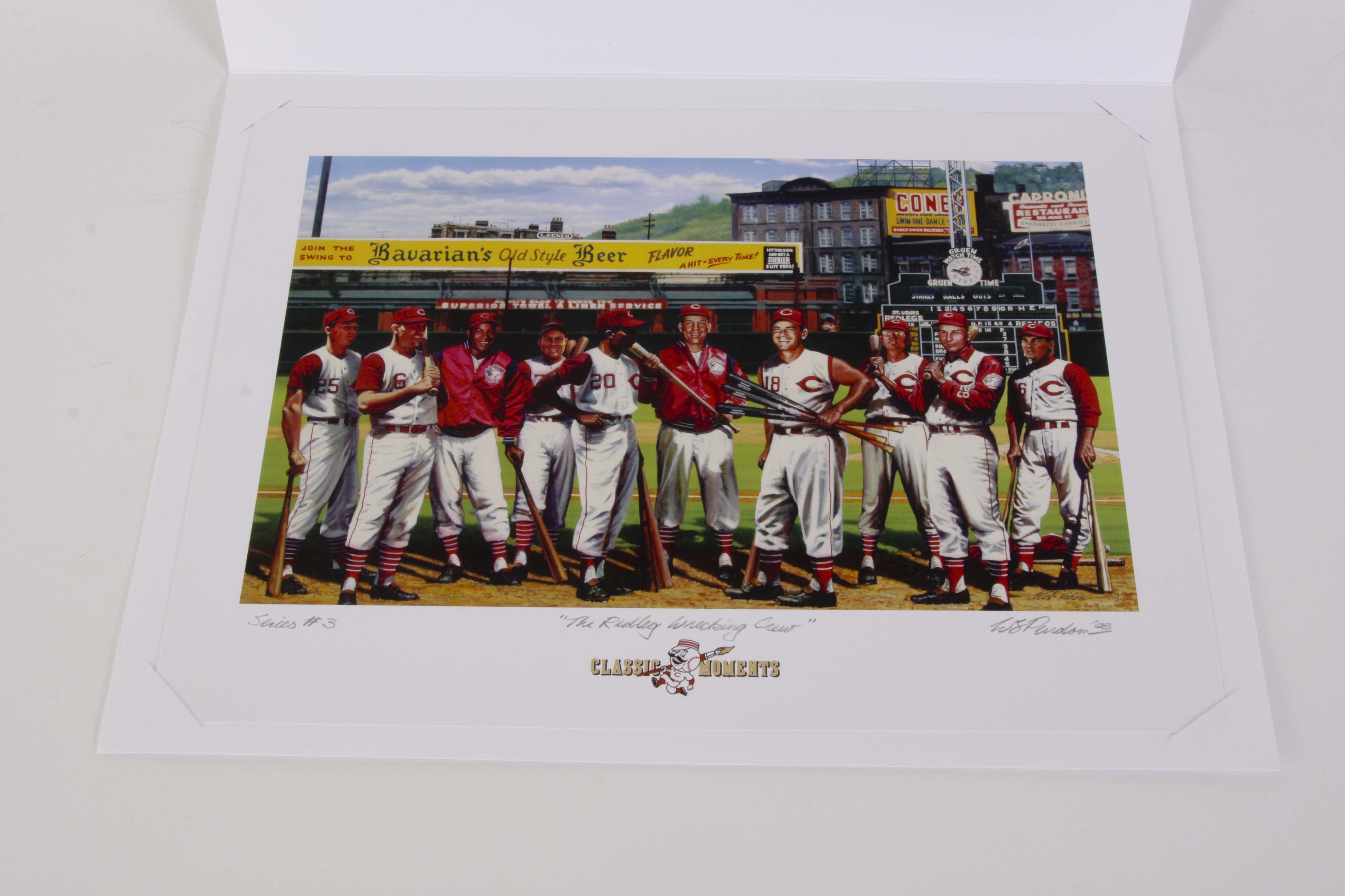 Sparky Anderson Signed Photograph with COA and 'Classic Moments' Lithograph