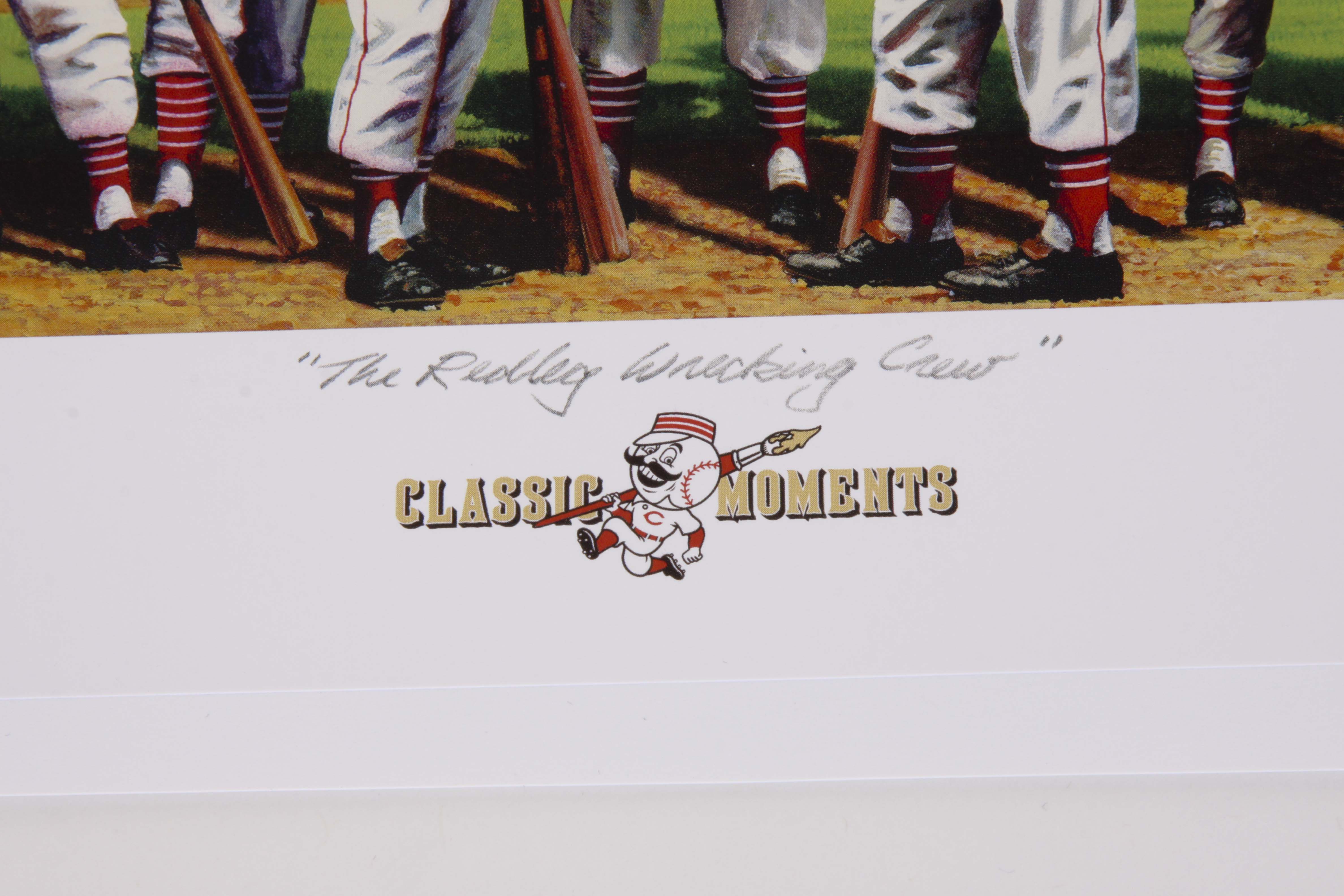 Sparky Anderson Signed Photograph with COA and 'Classic Moments' Lithograph