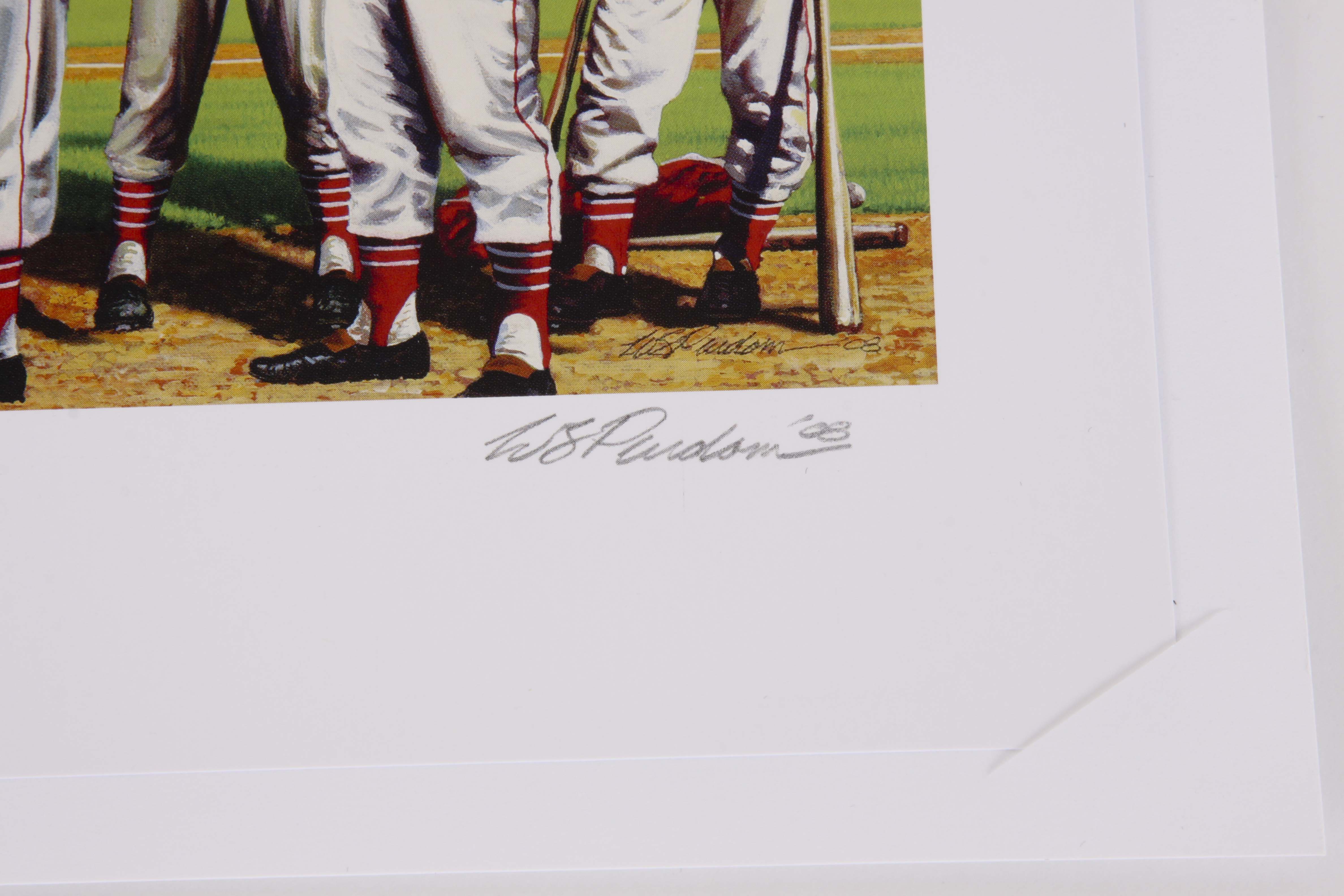 Sparky Anderson Signed Photograph with COA and 'Classic Moments' Lithograph