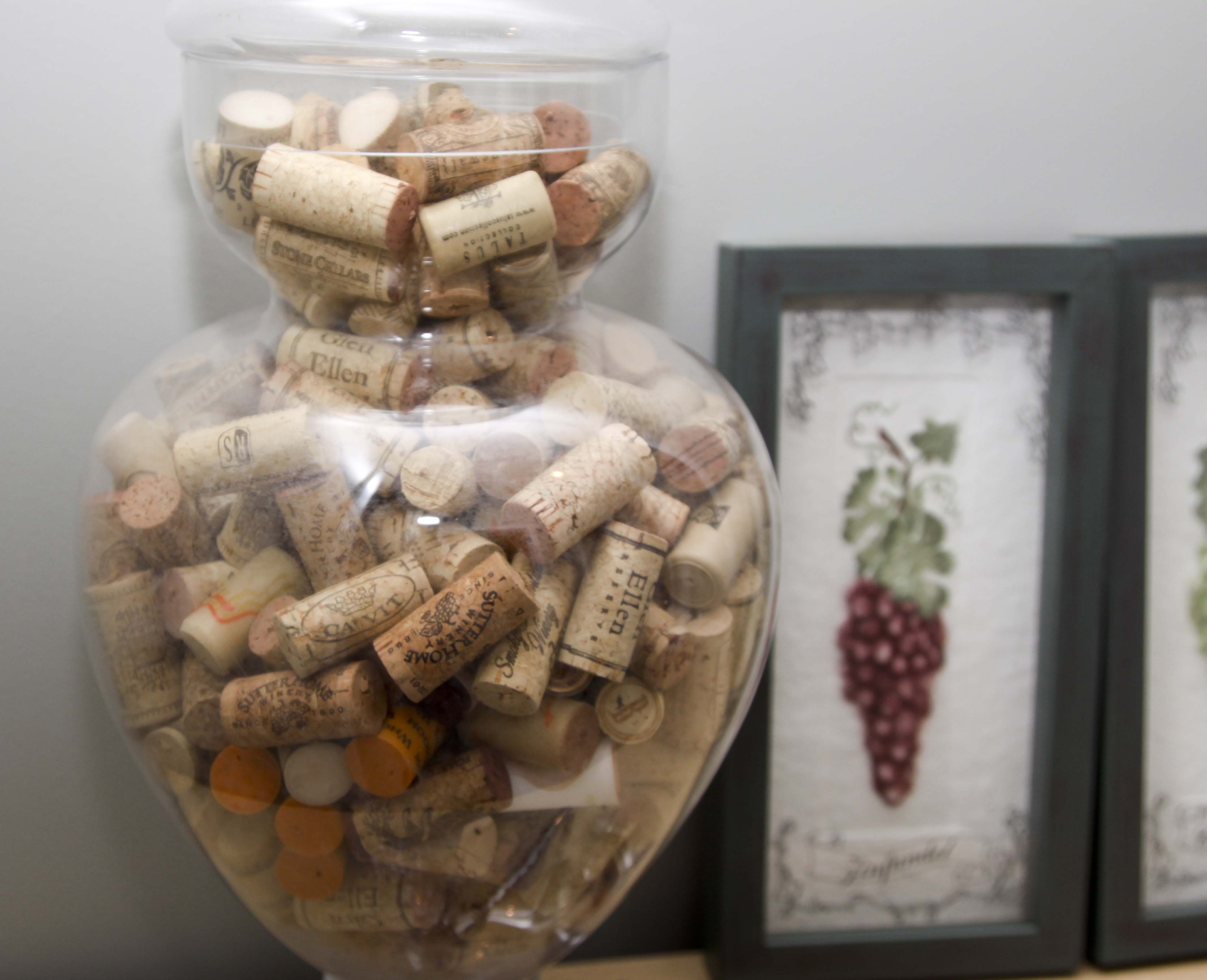 Wine Corks, Prints, Plate Rack and More