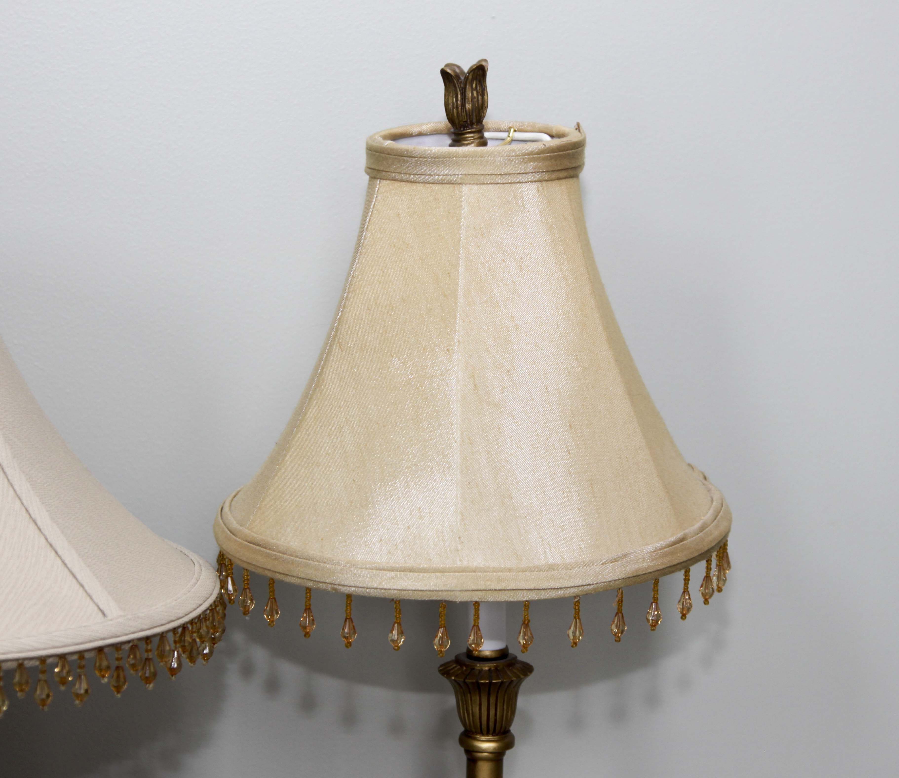 Four Accent Lamps with Neutral Shades
