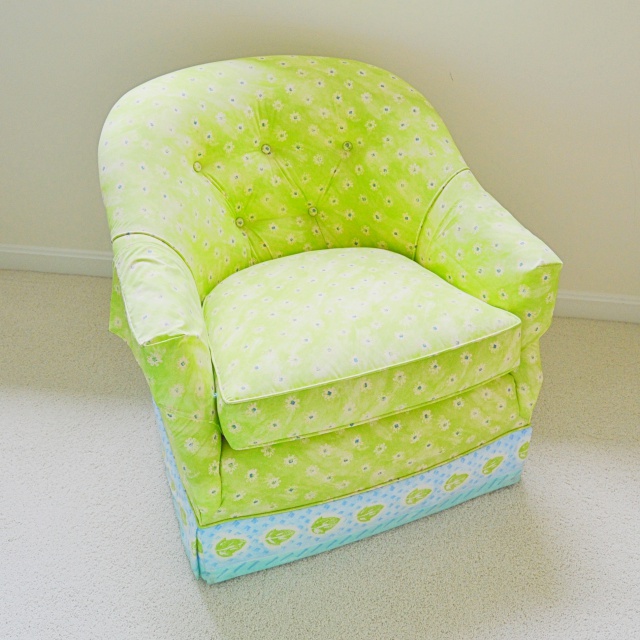Custom Upholstered Barrel Chair
