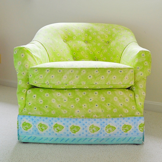 Custom Upholstered Barrel Chair