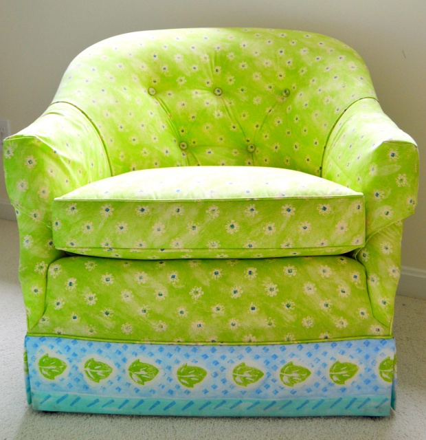 Custom Upholstered Barrel Chair