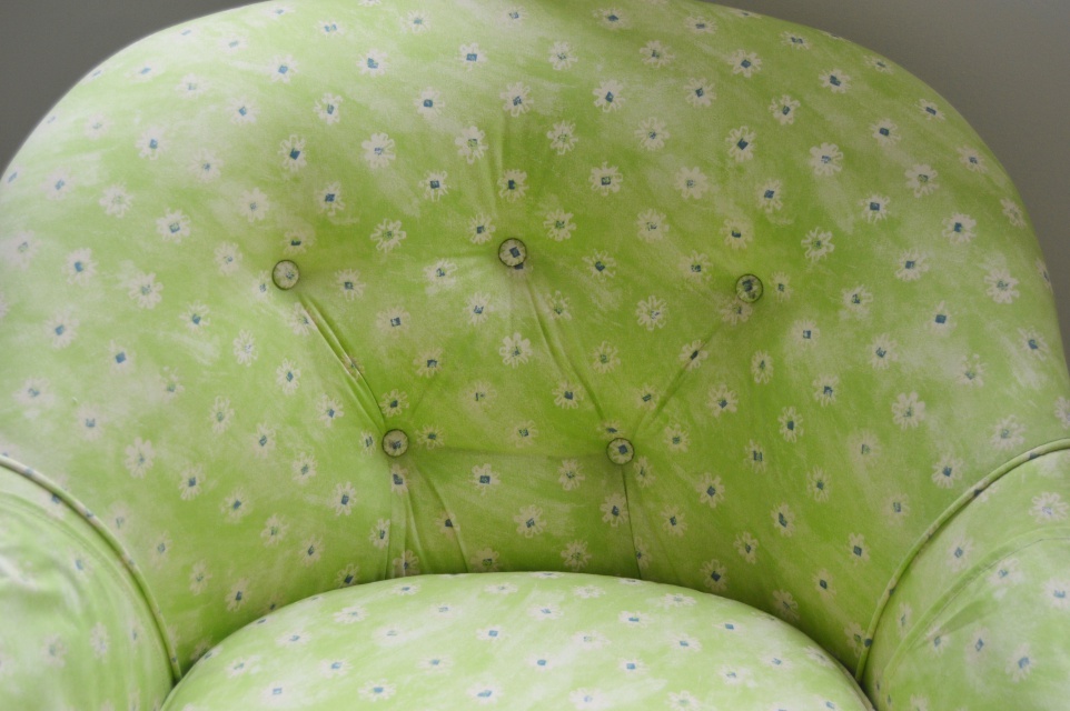 Custom Upholstered Barrel Chair