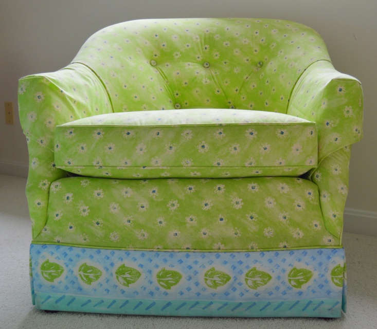 Custom Upholstered Barrel Chair