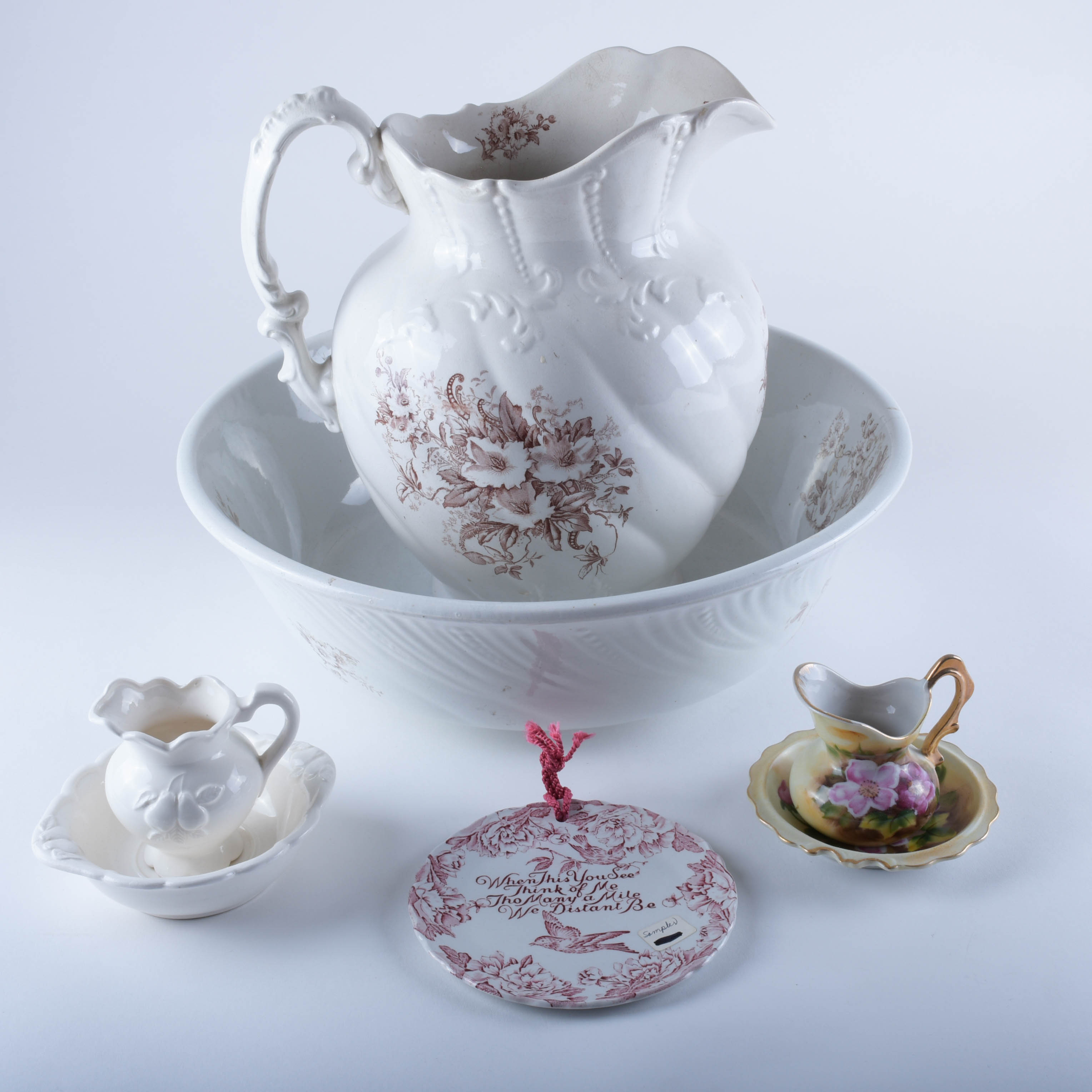 Vintage Wash Basins and Pitchers