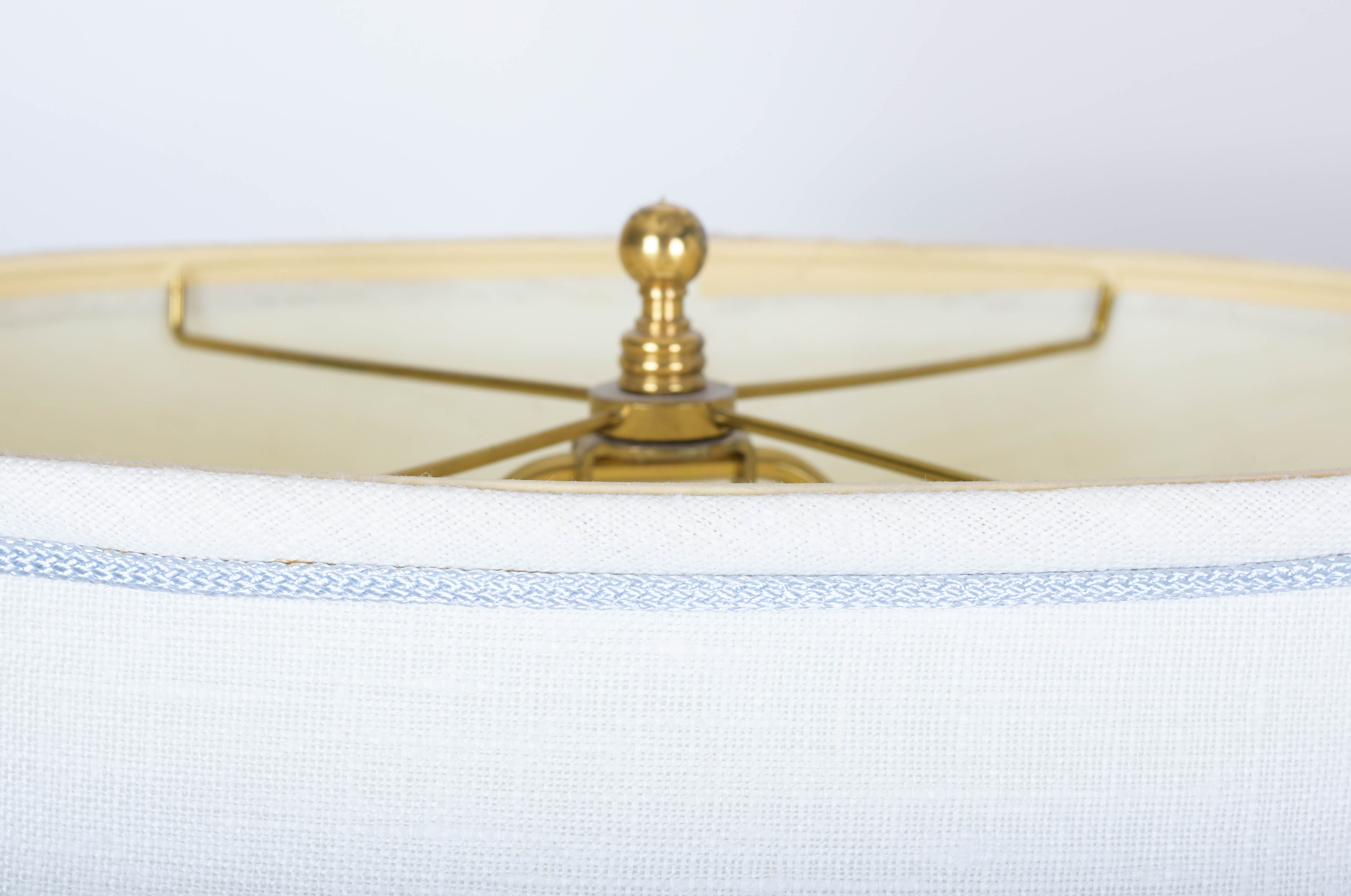 Pair of Vintage Blue Lamps