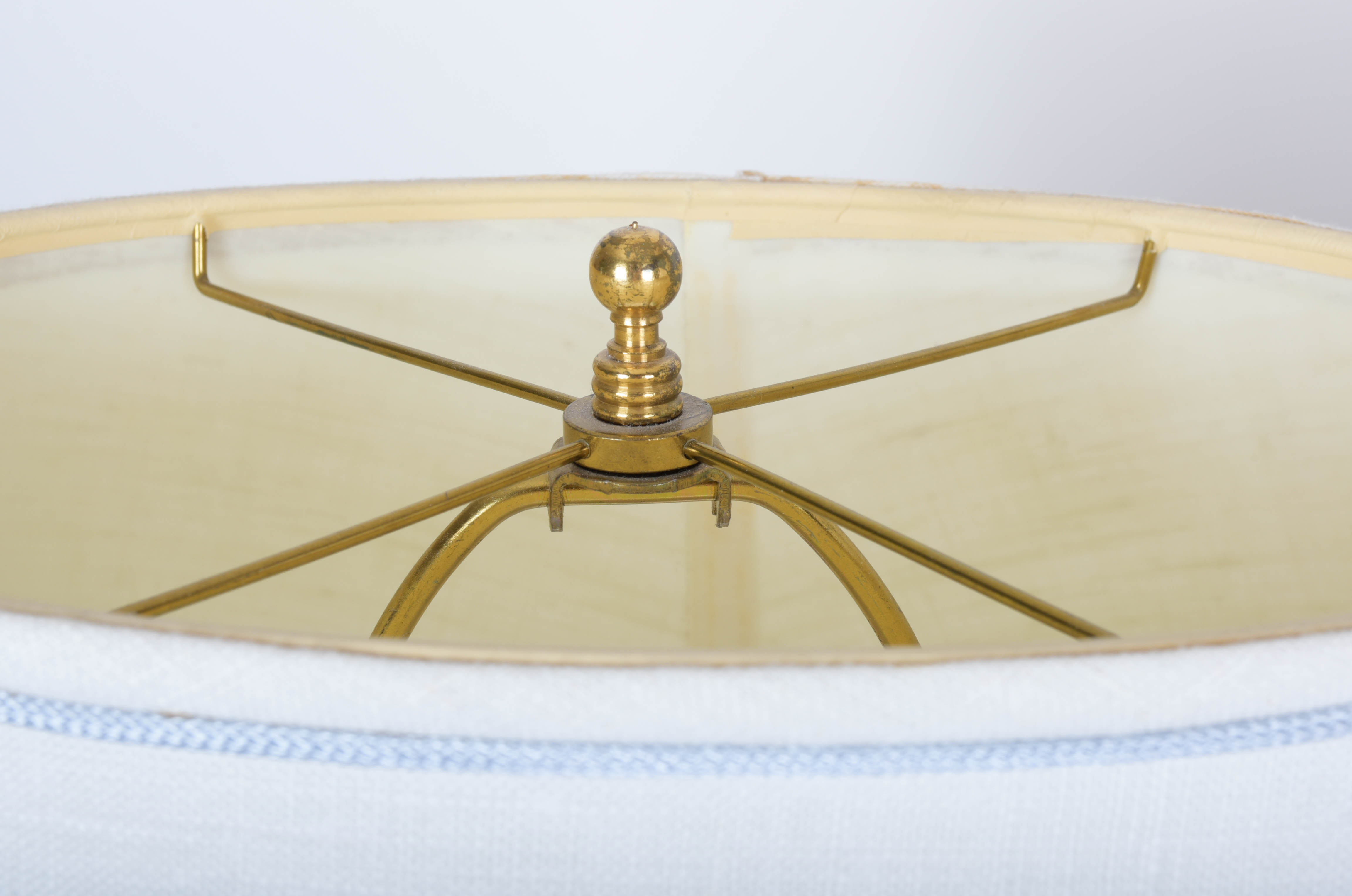 Pair of Vintage Blue Lamps