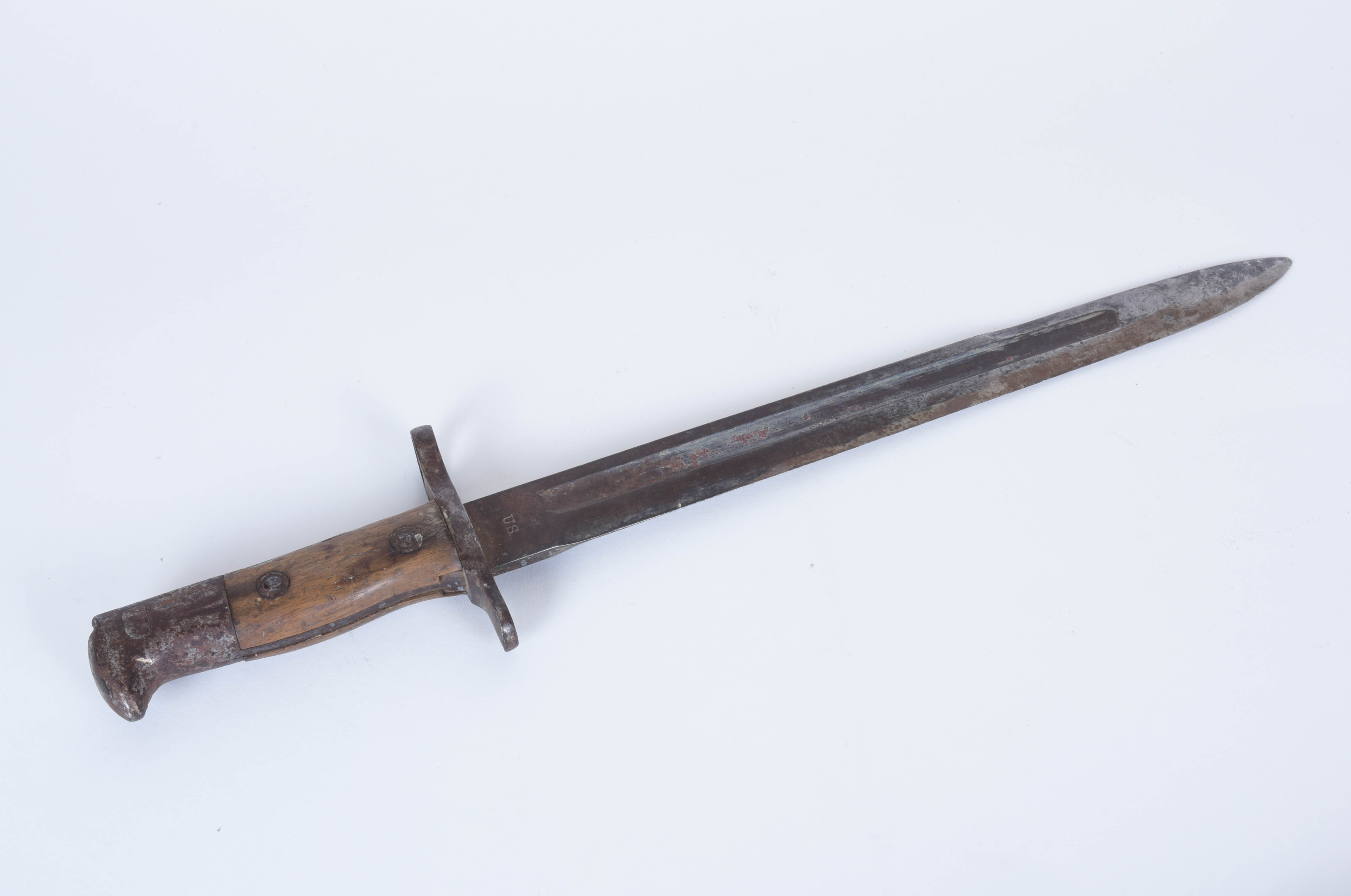 Circa WWI U.S. Bayonet With Leather Scabbard