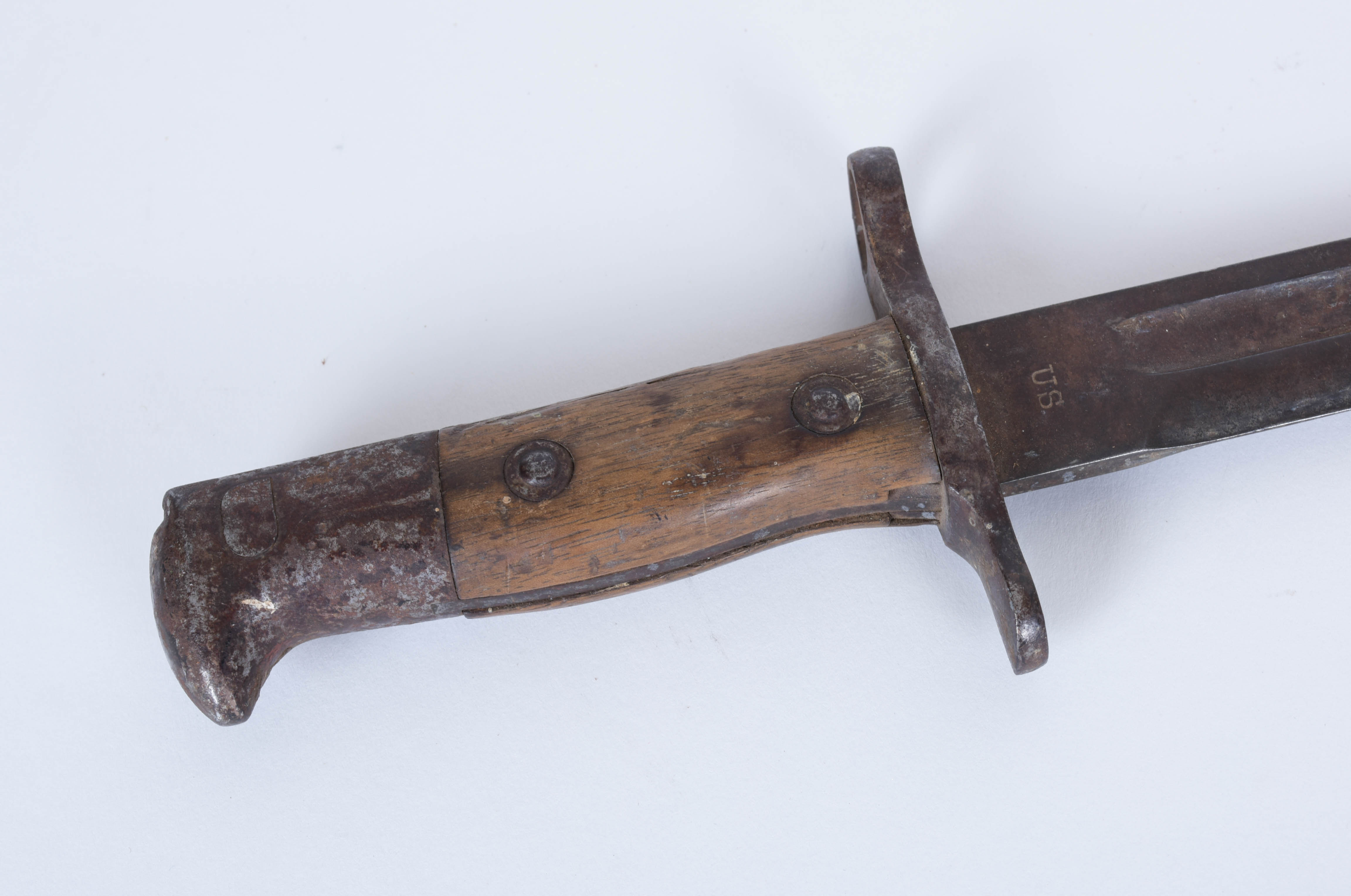 Circa WWI U.S. Bayonet With Leather Scabbard