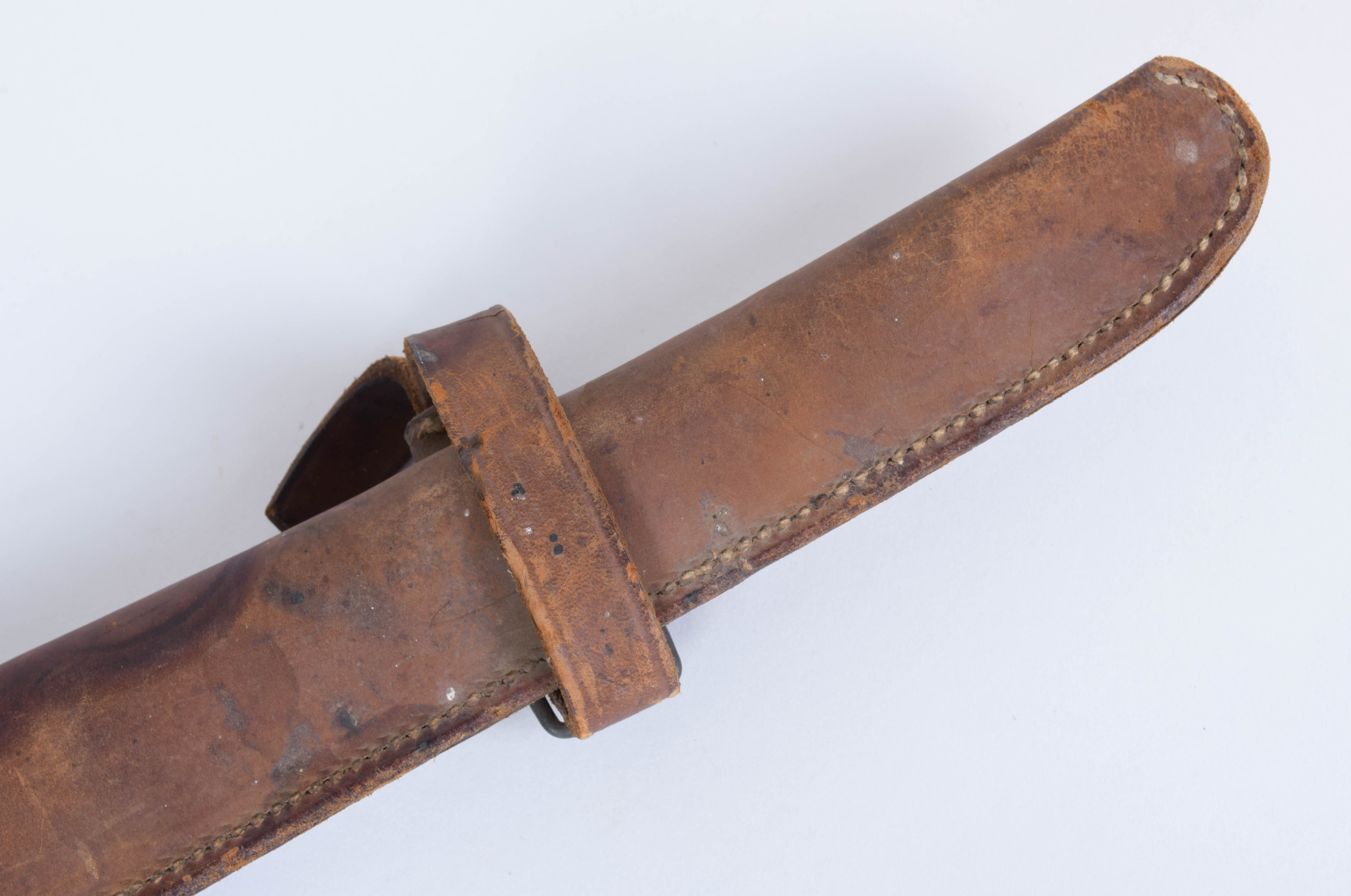 Circa WWI U.S. Bayonet With Leather Scabbard